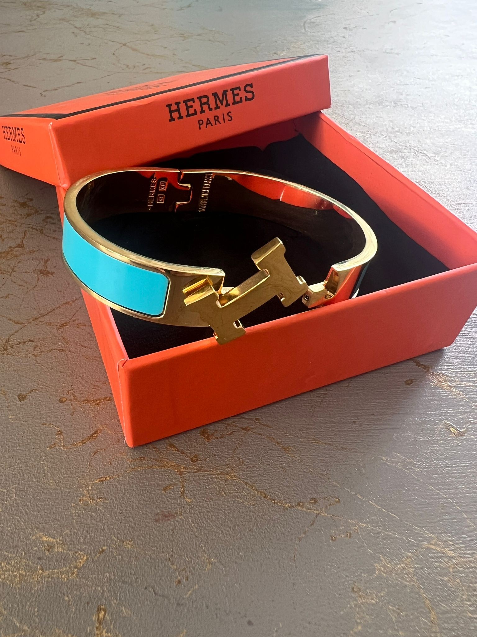 Hermes Kelepçe Bileklik (17cm) 