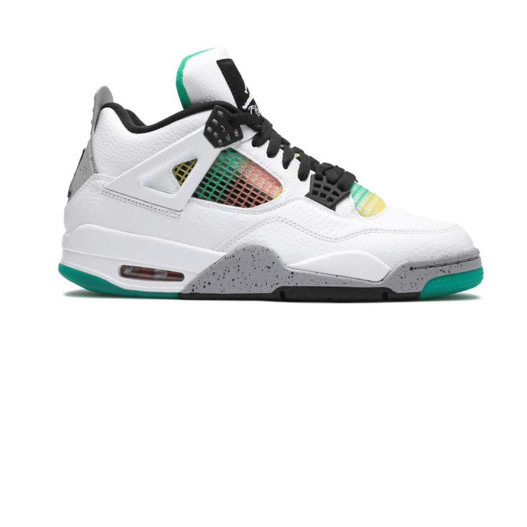 Air Jordan Retro 4 Lucid Green Rasta