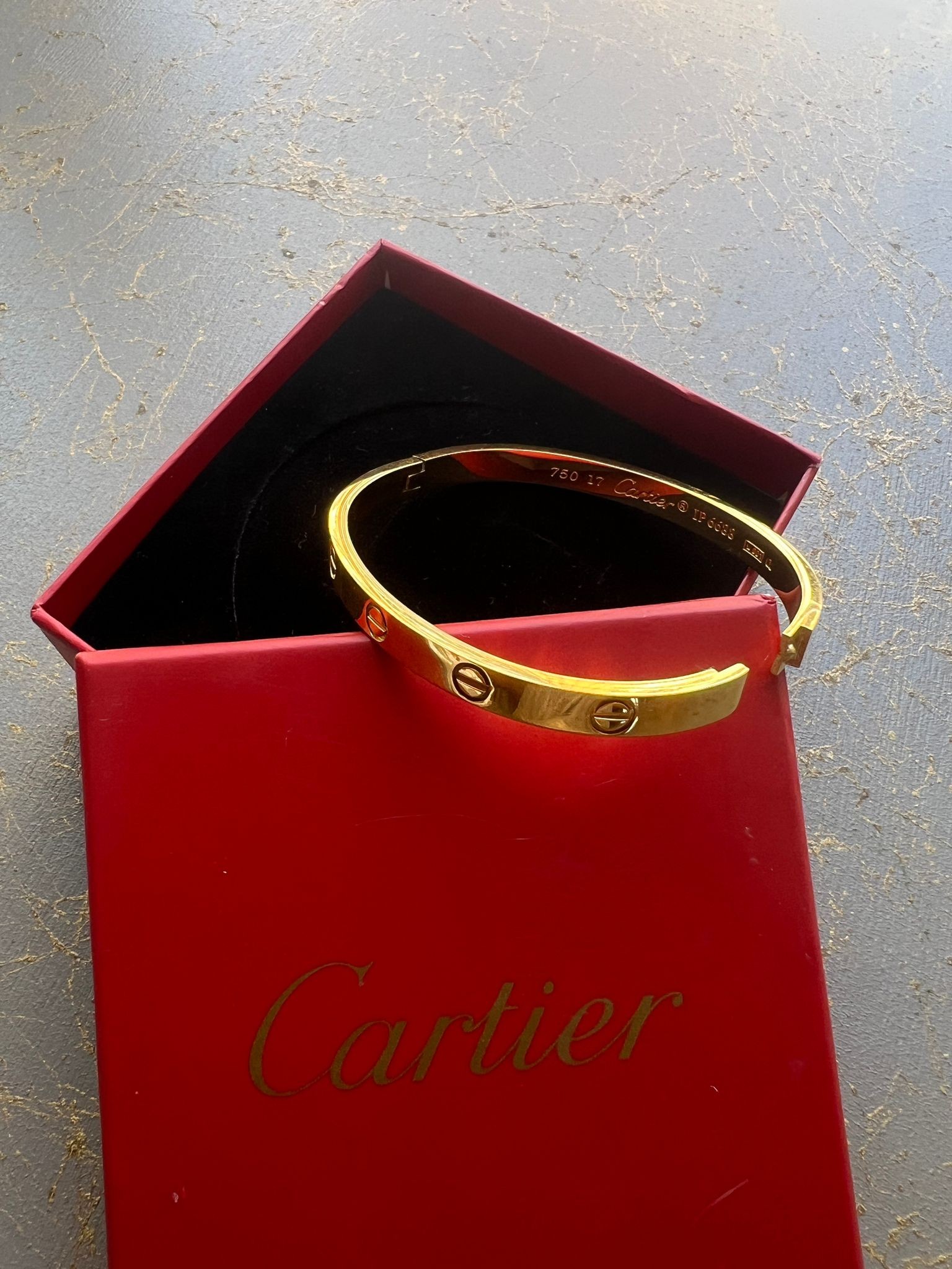 Cartier Gold Kelepçe Bileklik