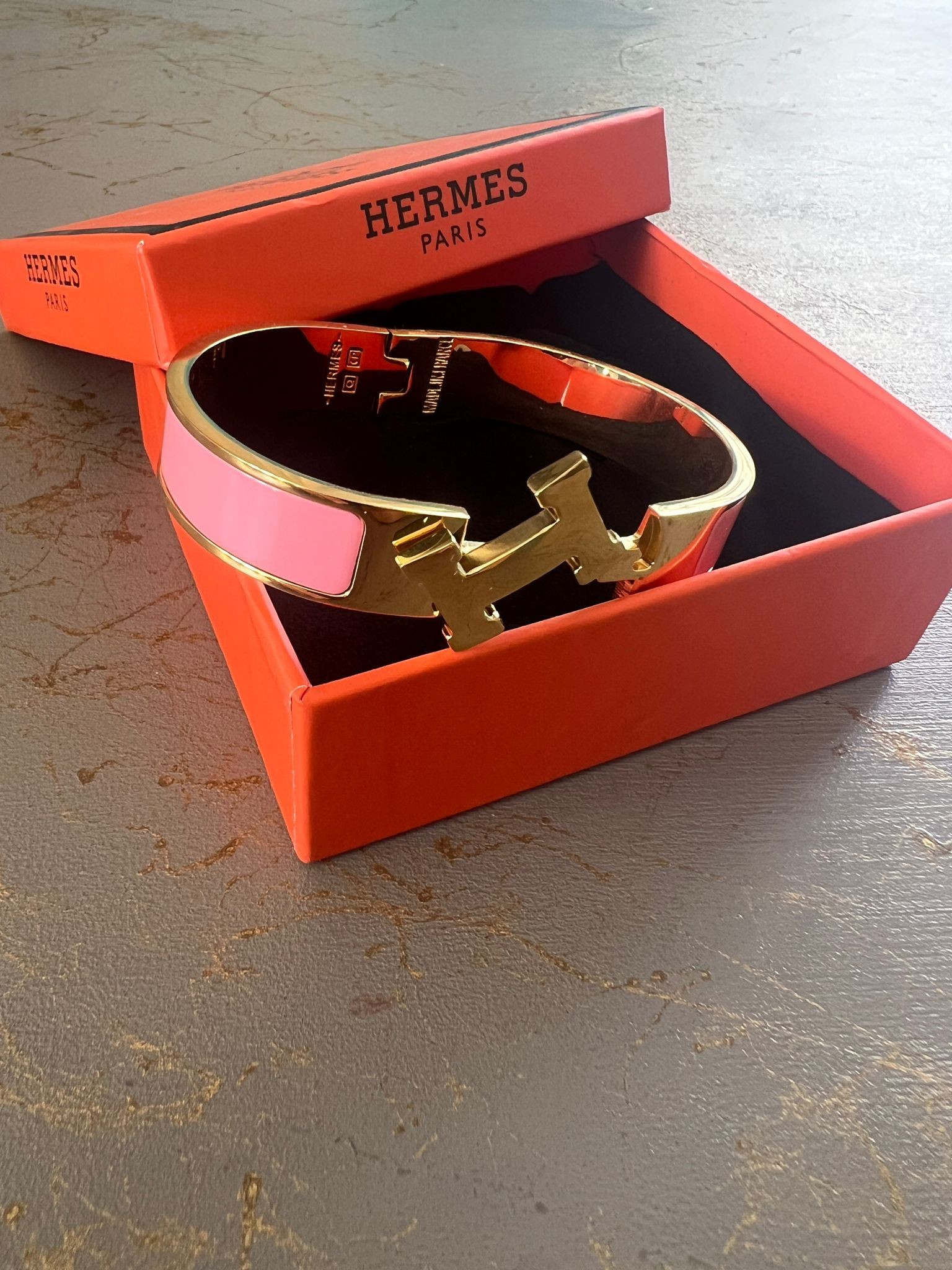 Hermes Kelepçe Bileklik (17cm) 