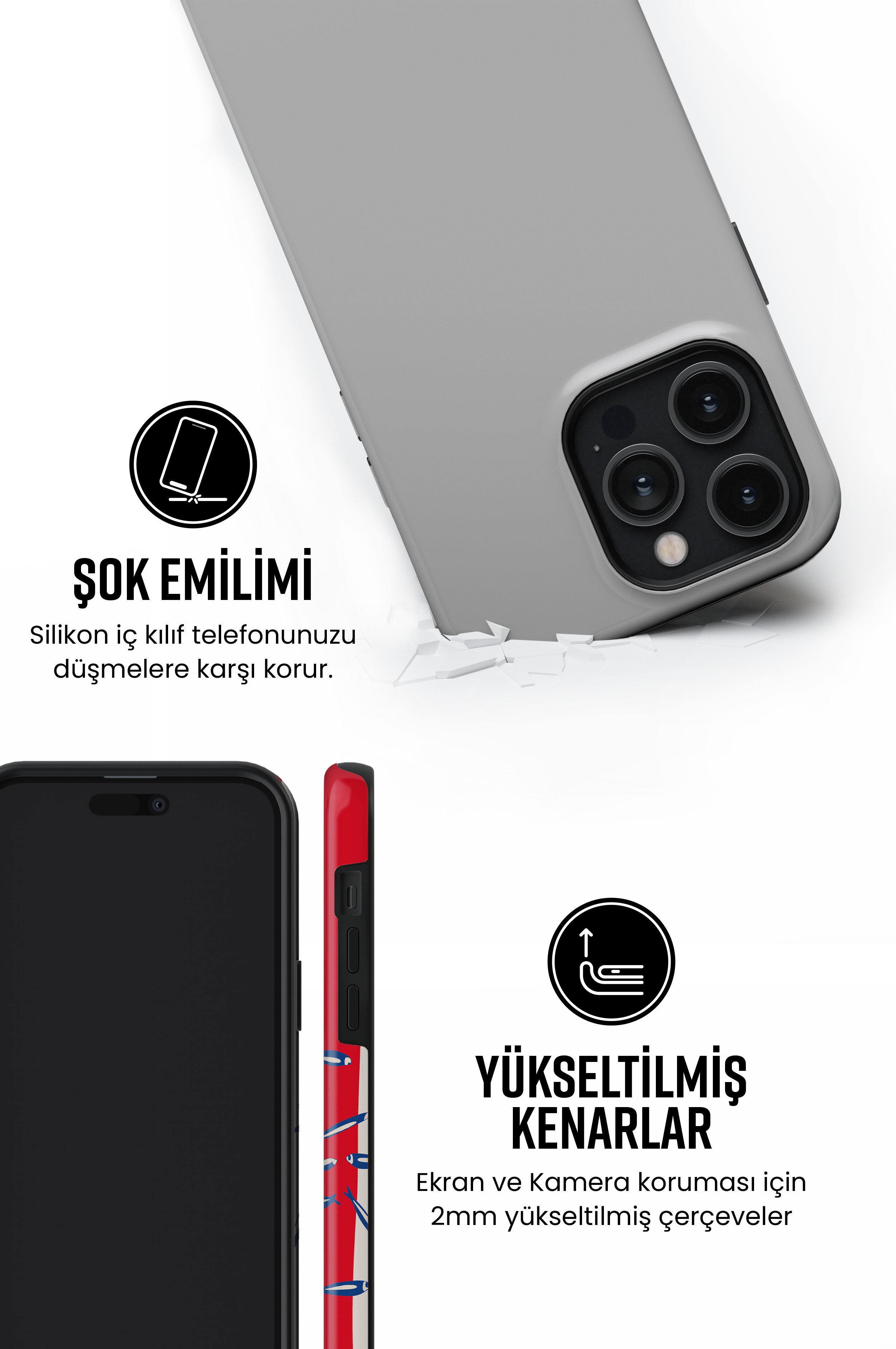 Piscera Tres iPhone Telefon Kılıfı