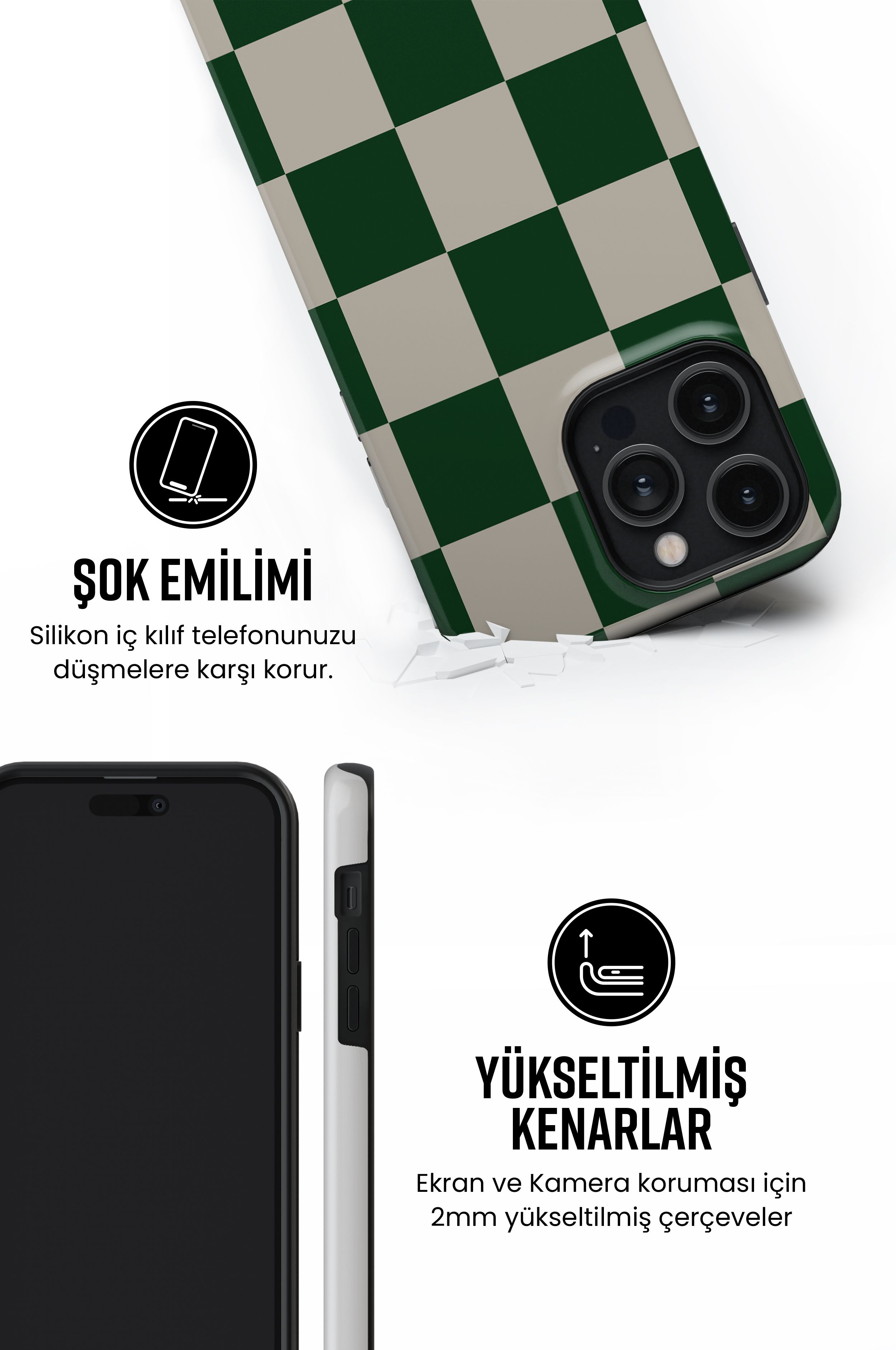 Verdet Tres iPhone Telefon Kılıfı