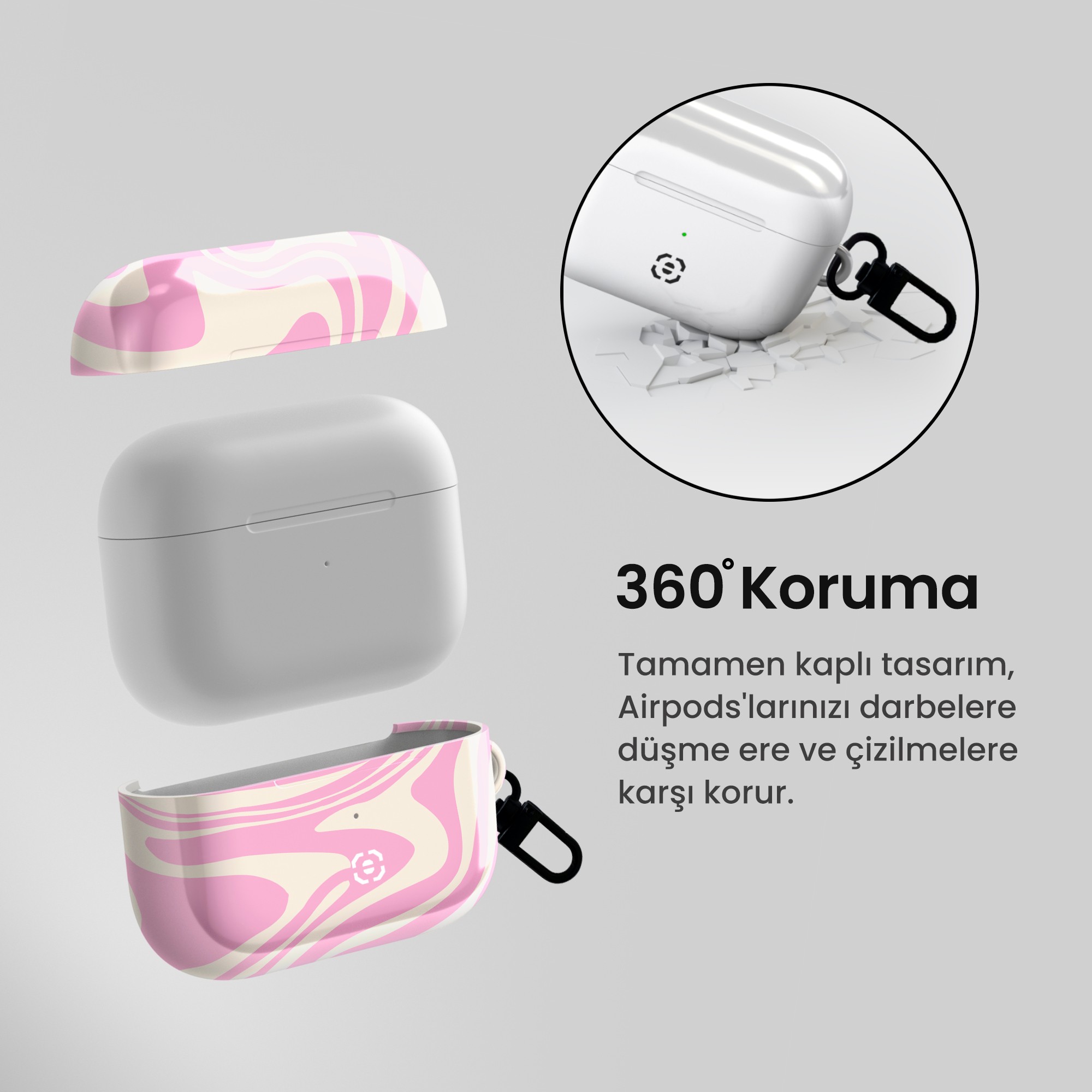 Pinley Tres Airpods Kulaklık Kılıfı