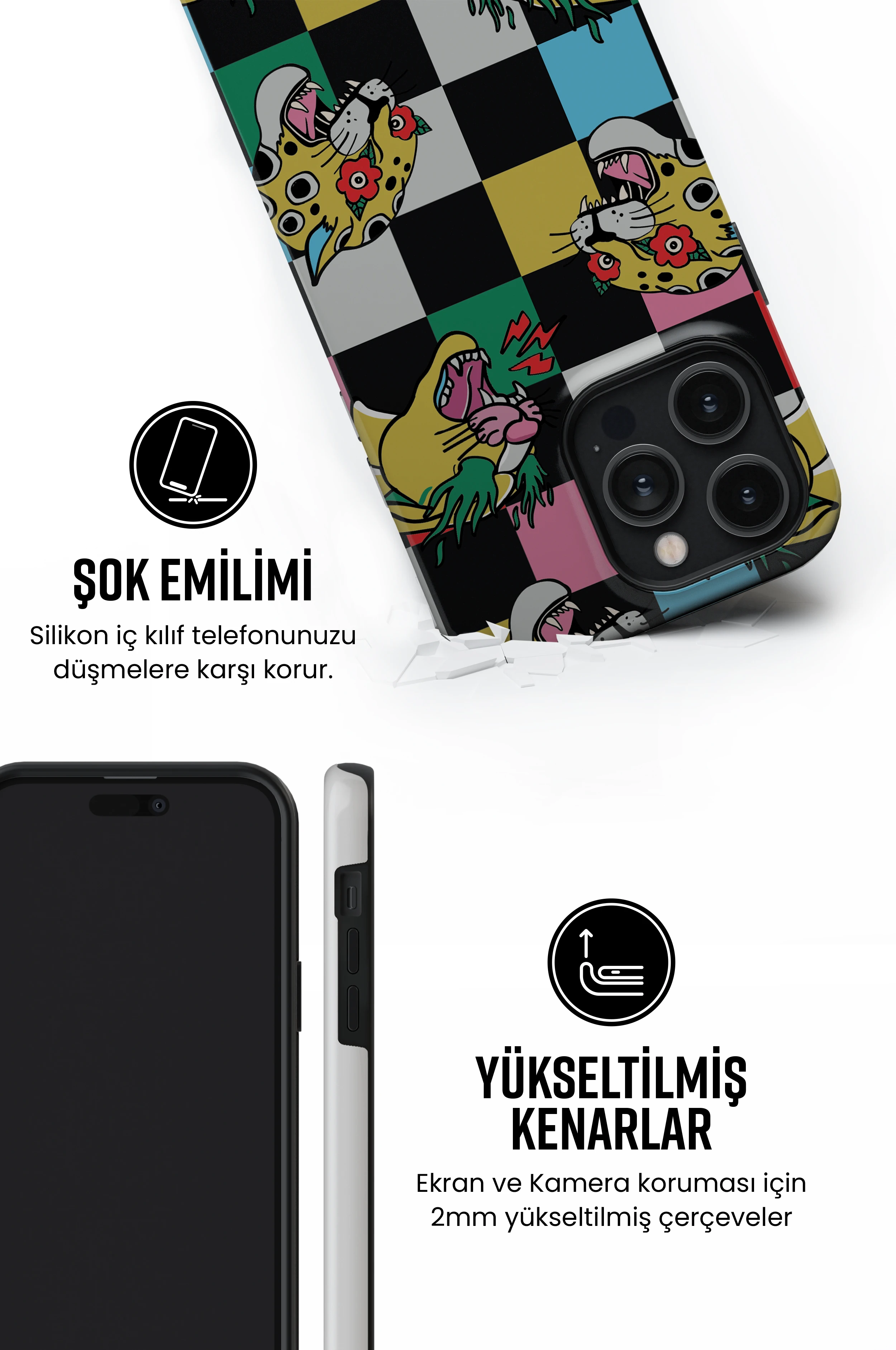 Tigoses Tres iPhone Telefon Kılıfı