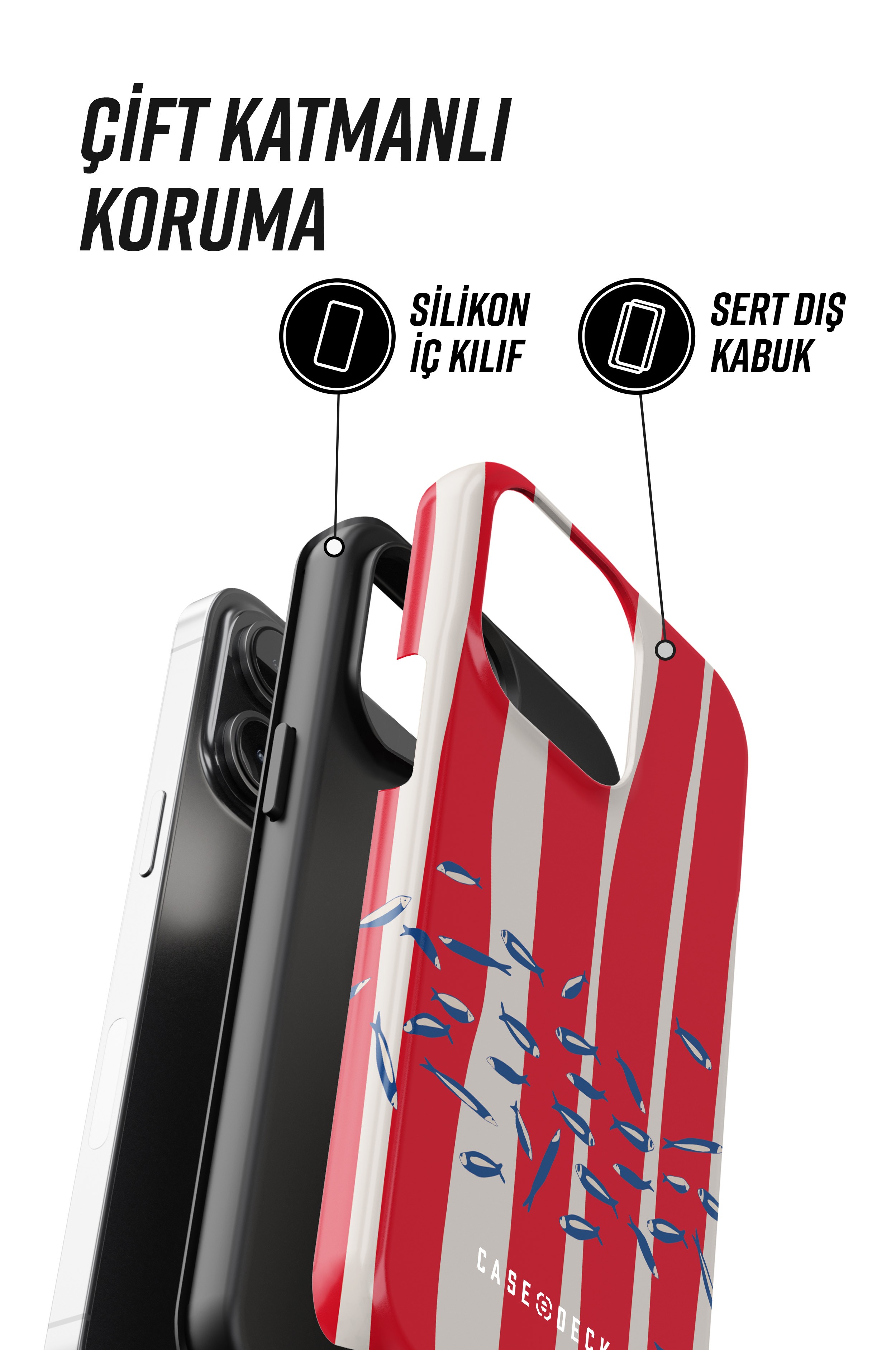 Piscera Tres iPhone Telefon Kılıfı