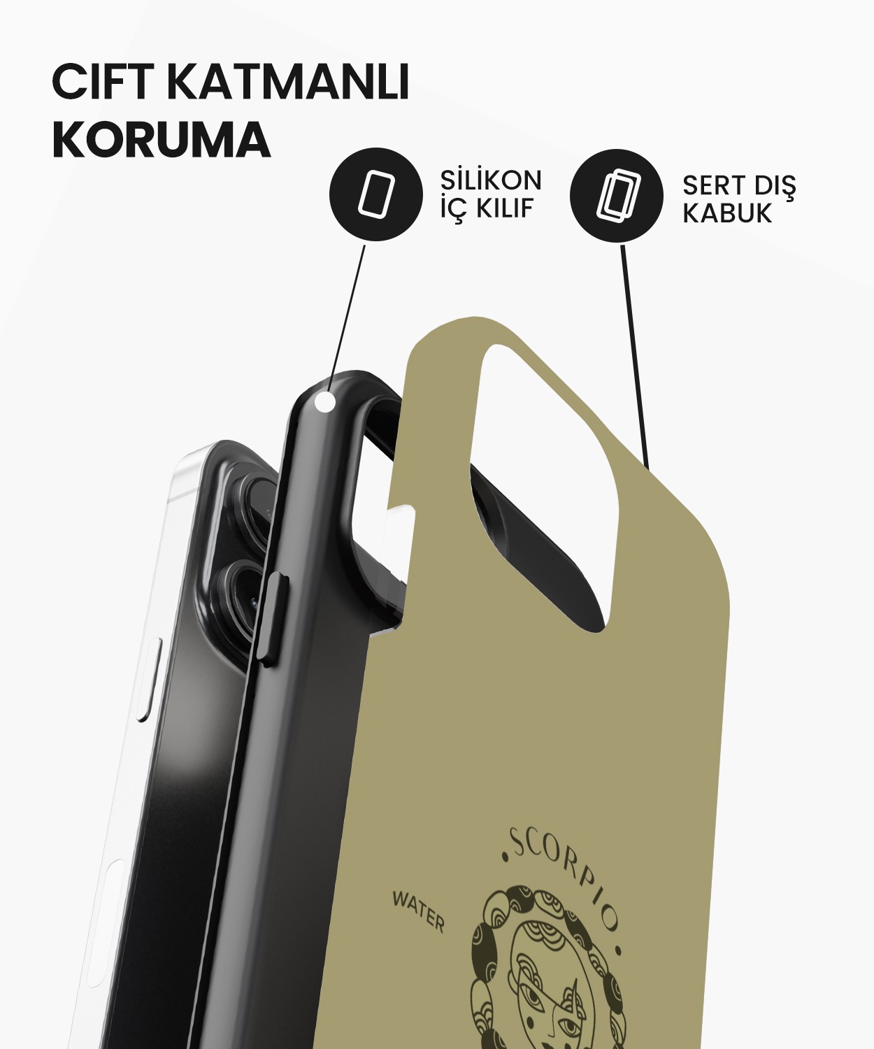 Scorpio Tres iPhone Telefon Kılıfı
