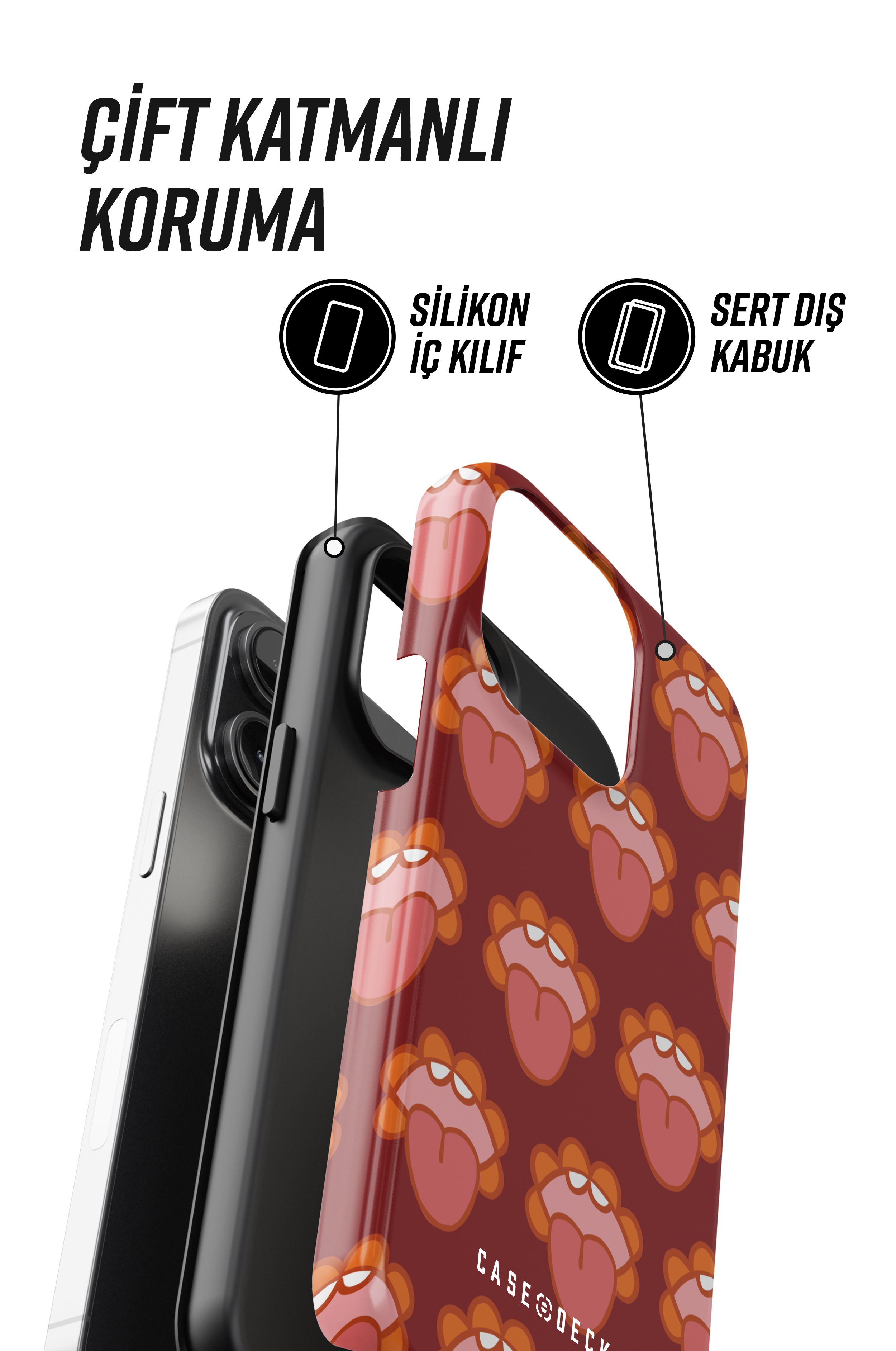 Tongue Tres iPhone Telefon Kılıfı