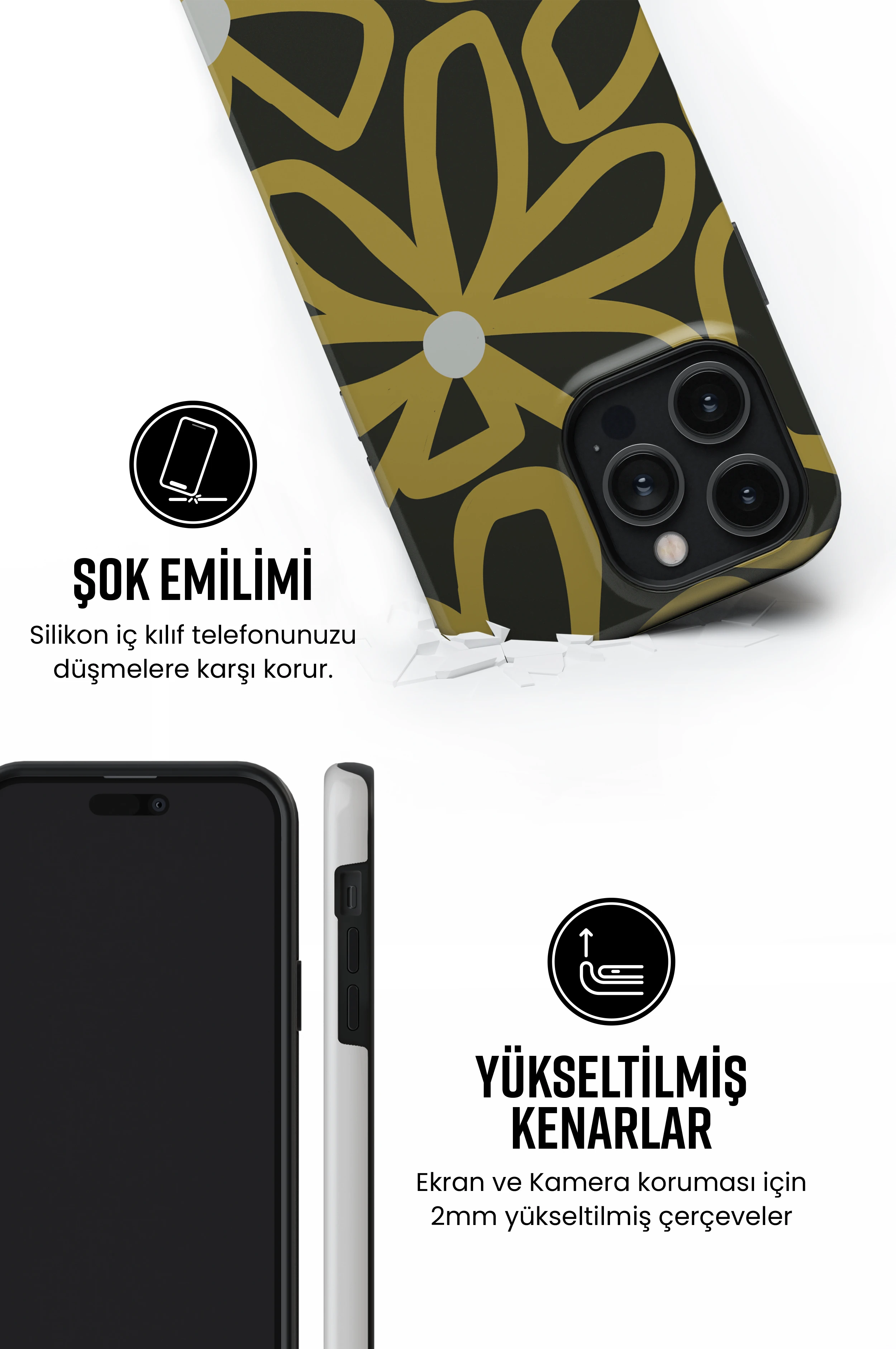 Yelflow Tres iPhone Telefon Kılıfı