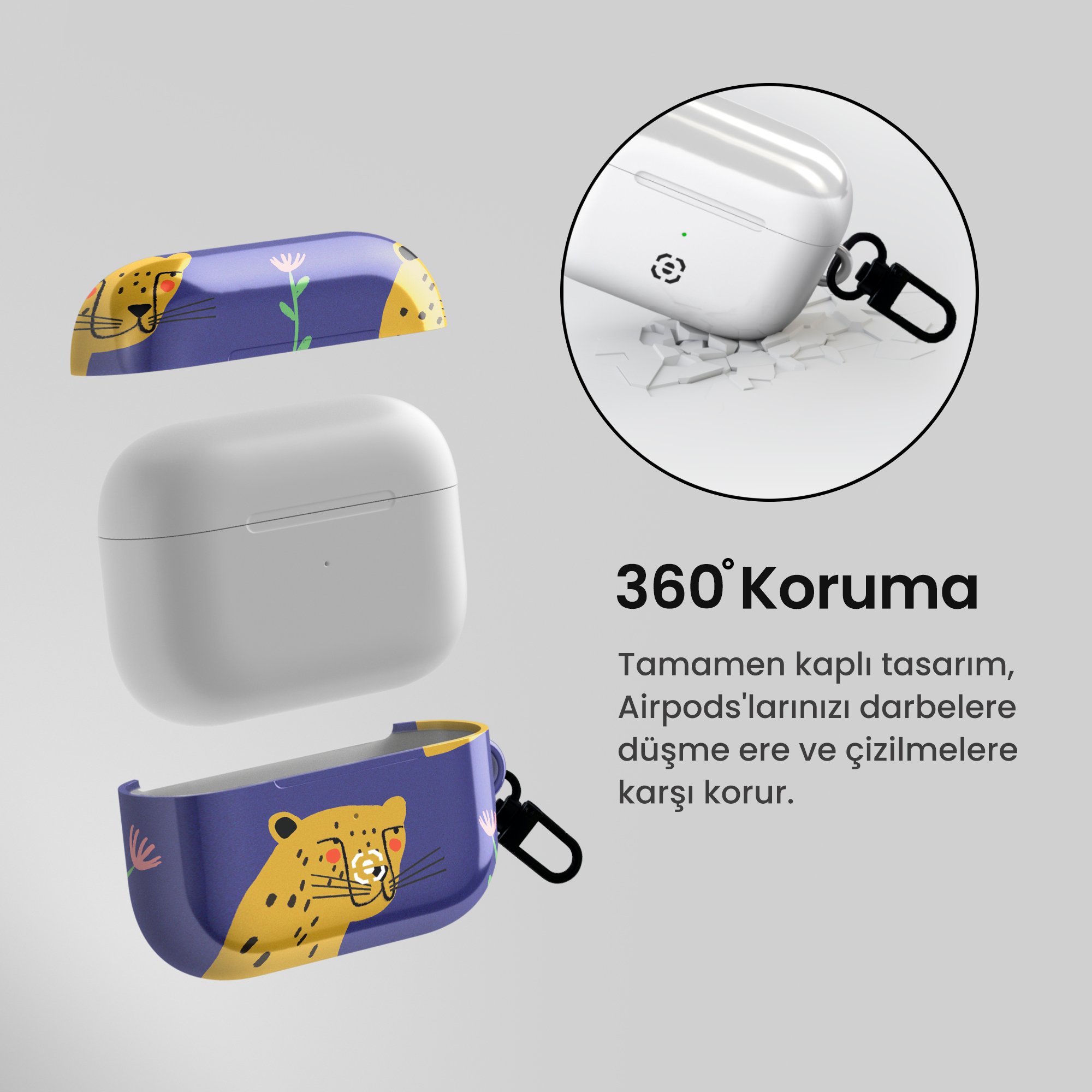 Siafra Tres Airpods Kulaklık Kılıfı