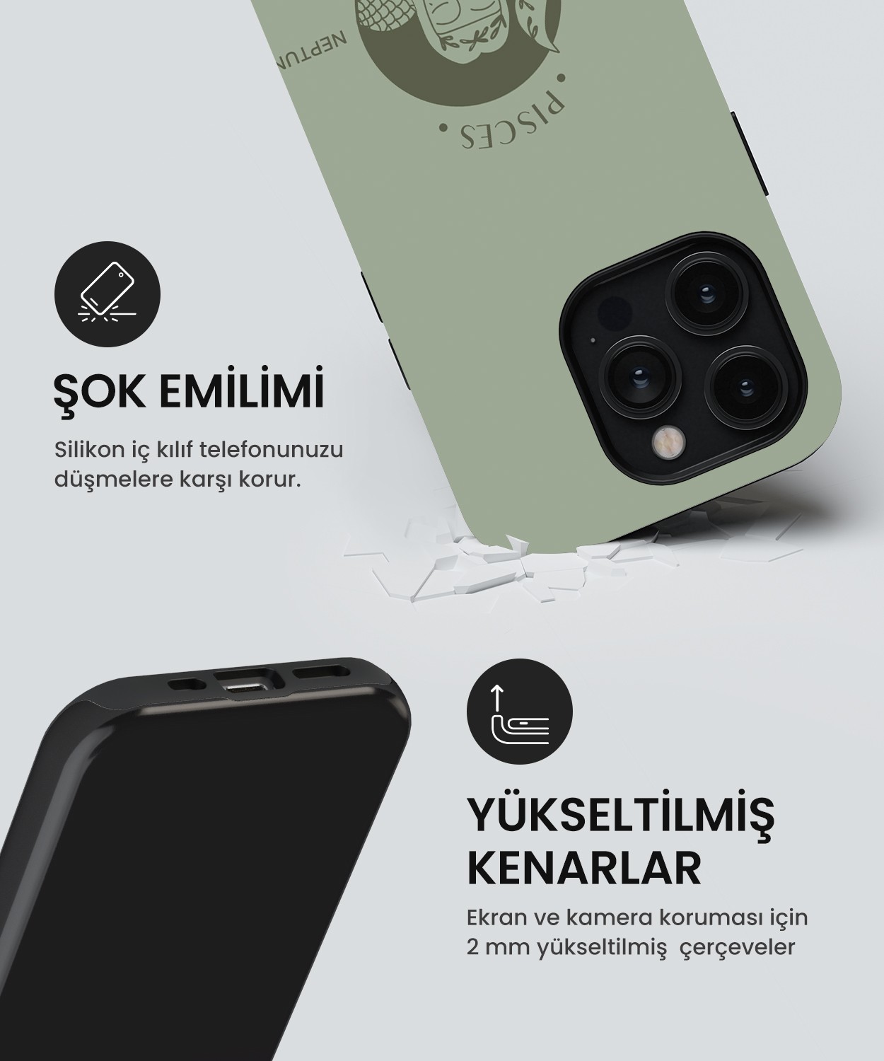 Pisces Tres iPhone Telefon Kılıfı