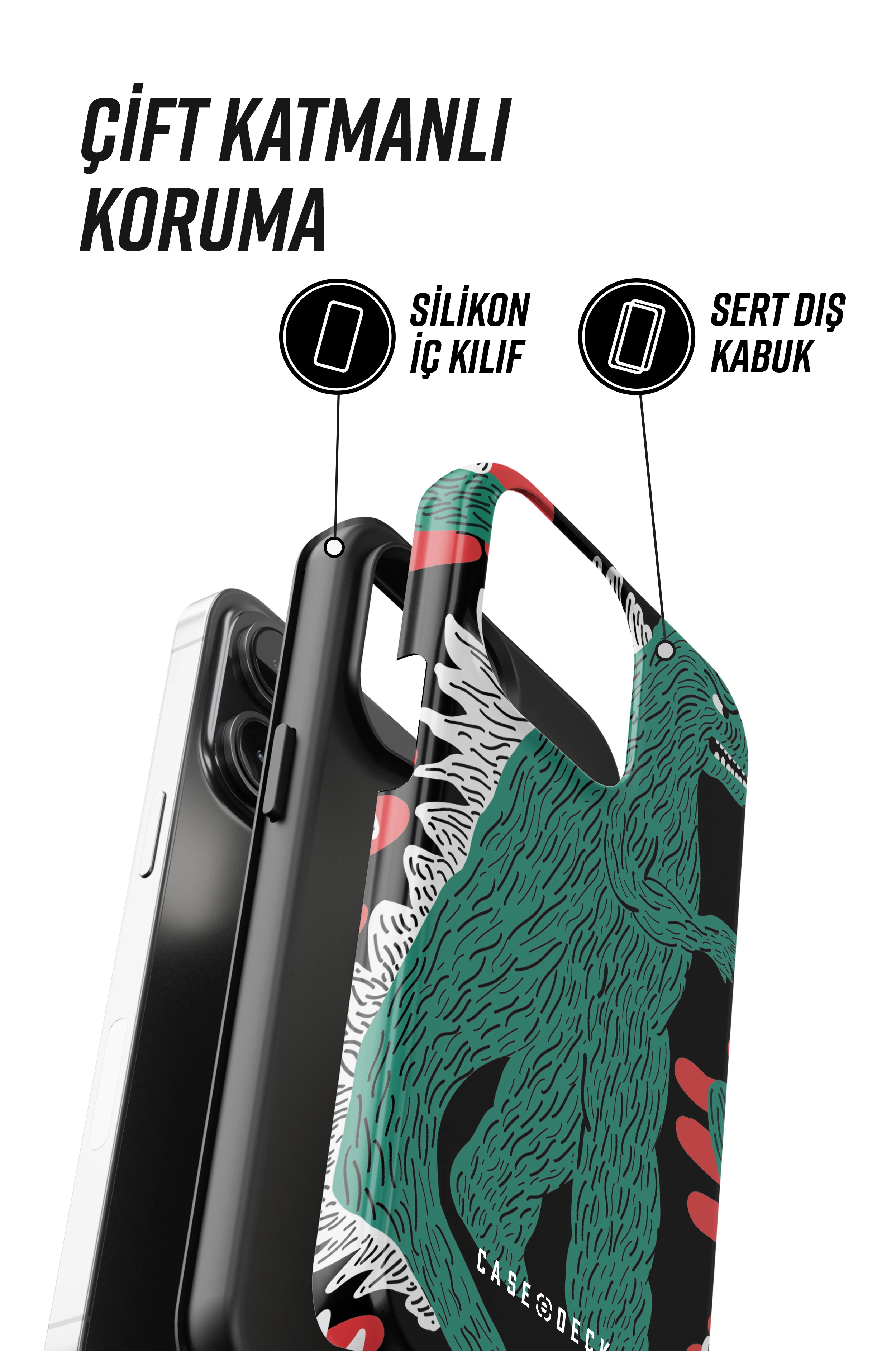 Godzi Tres iPhone Telefon Kılıfı