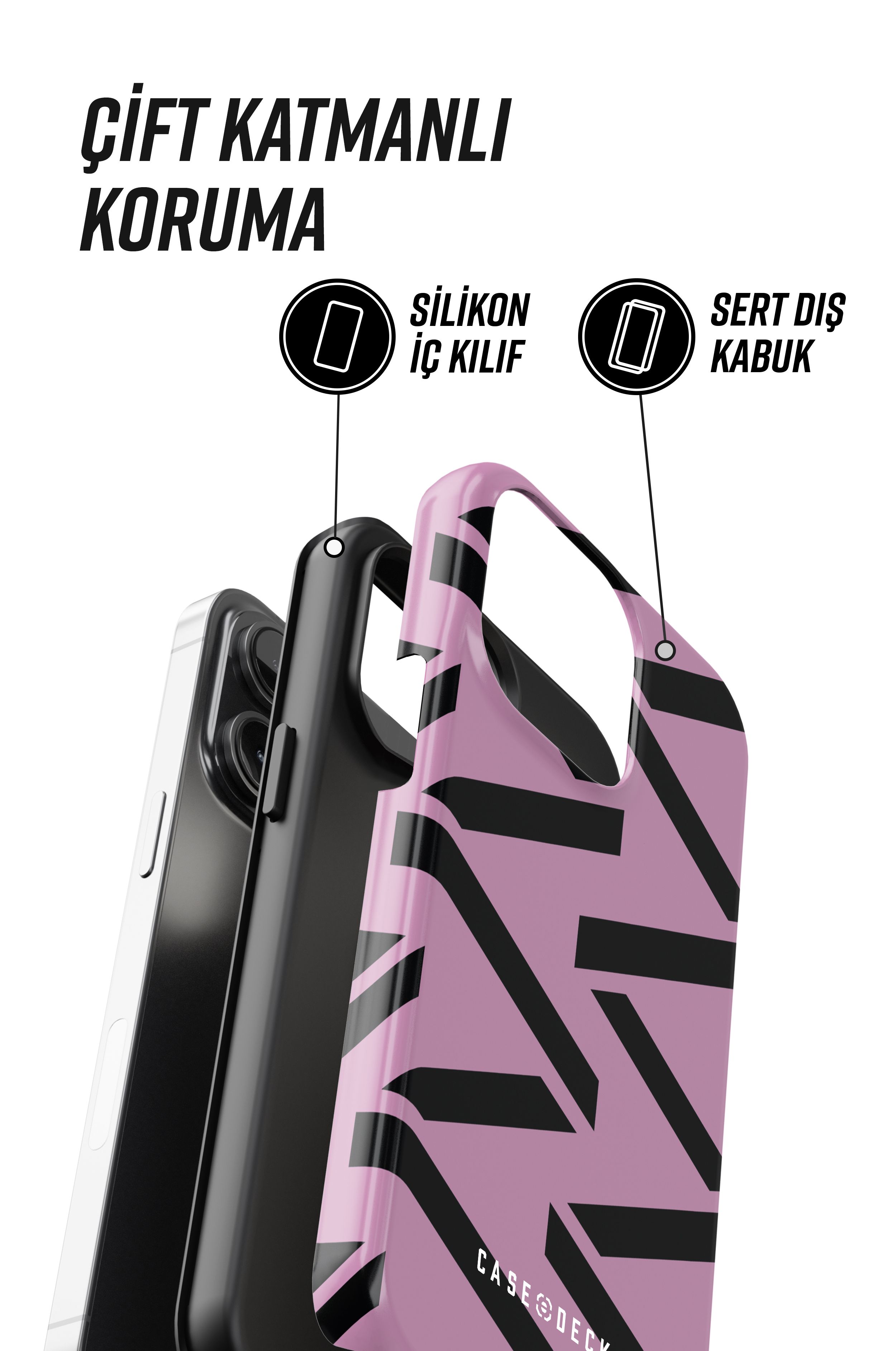 Zigzag Tres iPhone Telefon Kılıfı