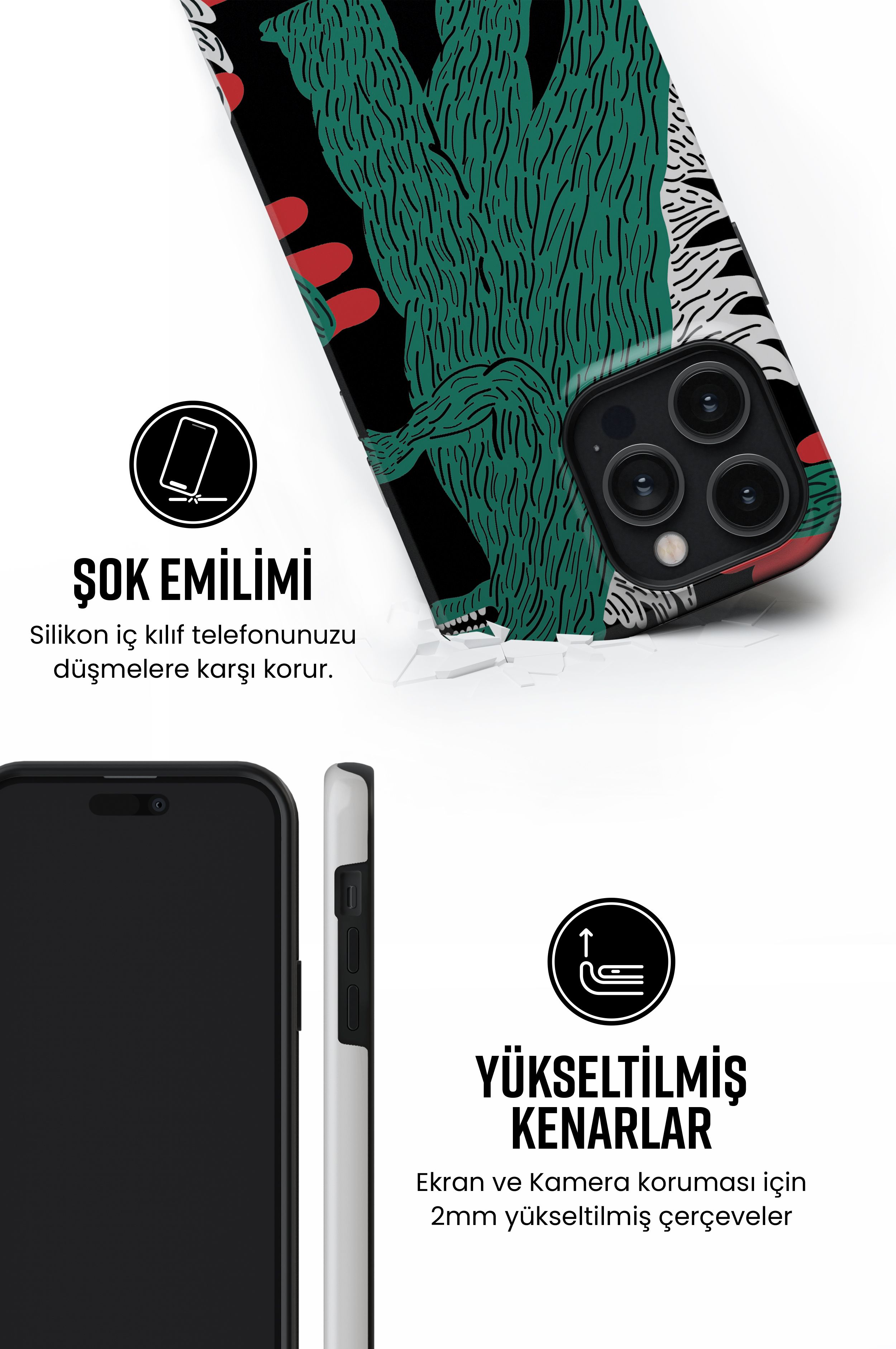 Godzi Tres iPhone Telefon Kılıfı