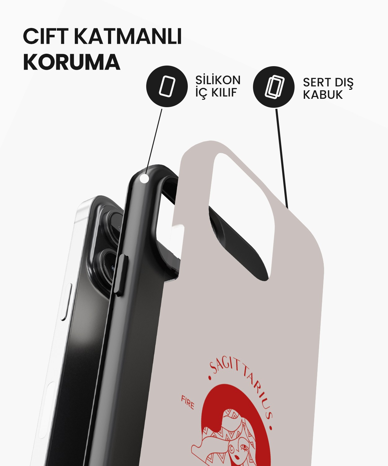 Sagittarius Tres iPhone Telefon Kılıfı