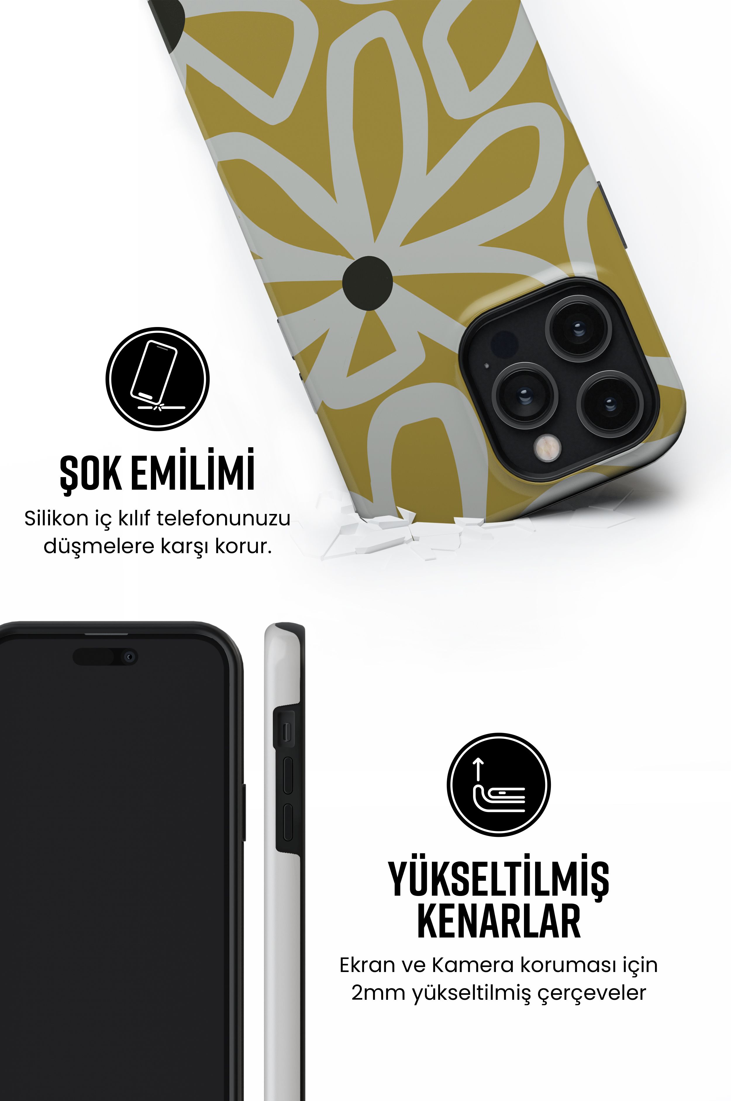 Whitflow Tres iPhone Telefon Kılıfı