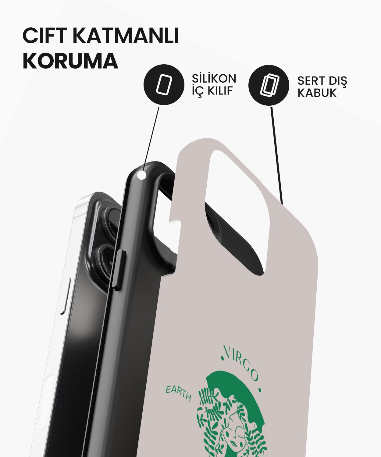 Virgo Tres iPhone Telefon Kılıfı