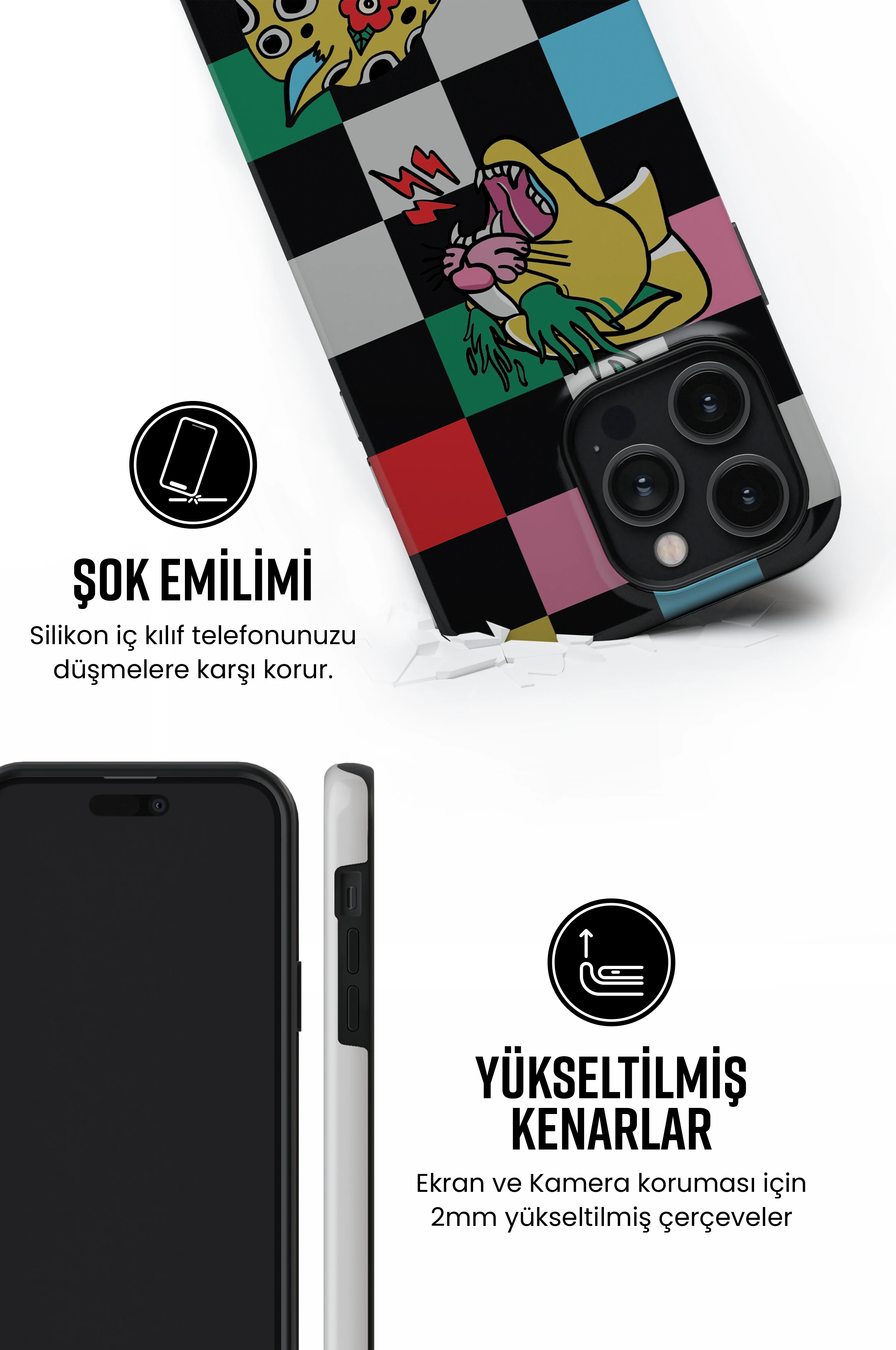 Tigos Tres iPhone Telefon Kılıfı