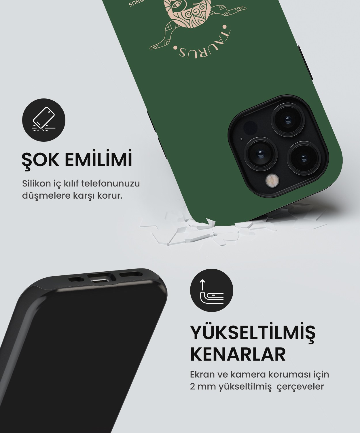 Taurus Tres iPhone Telefon Kılıfı