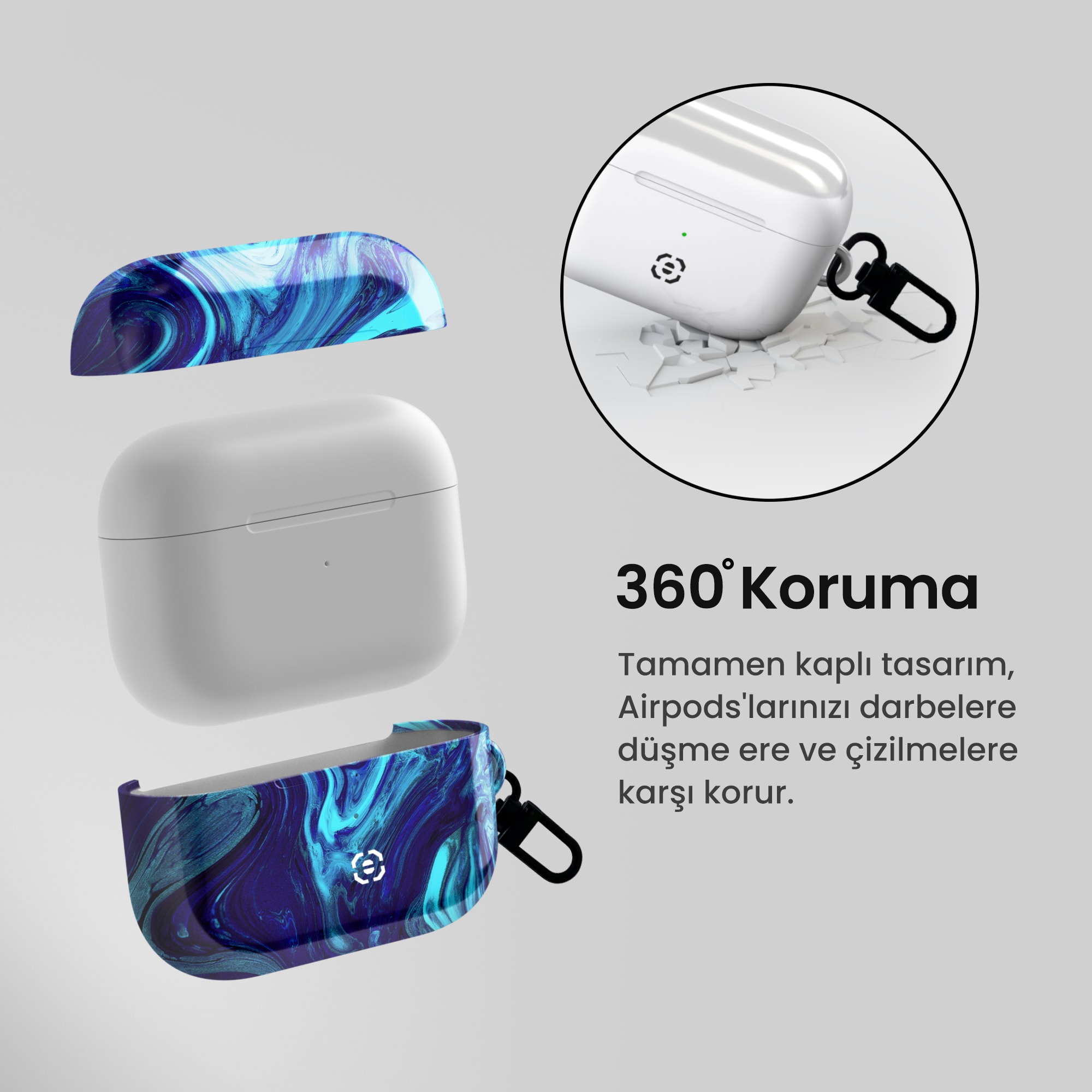 Chemix Tres Airpods Kulaklık Kılıfı