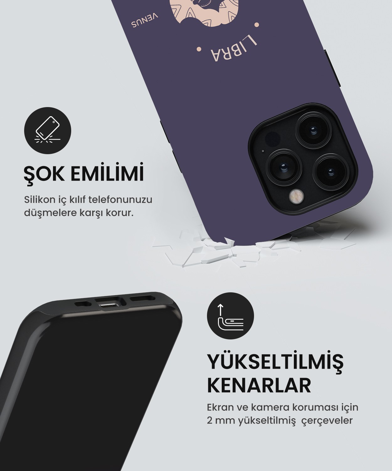 Libra Tres iPhone Telefon Kılıfı