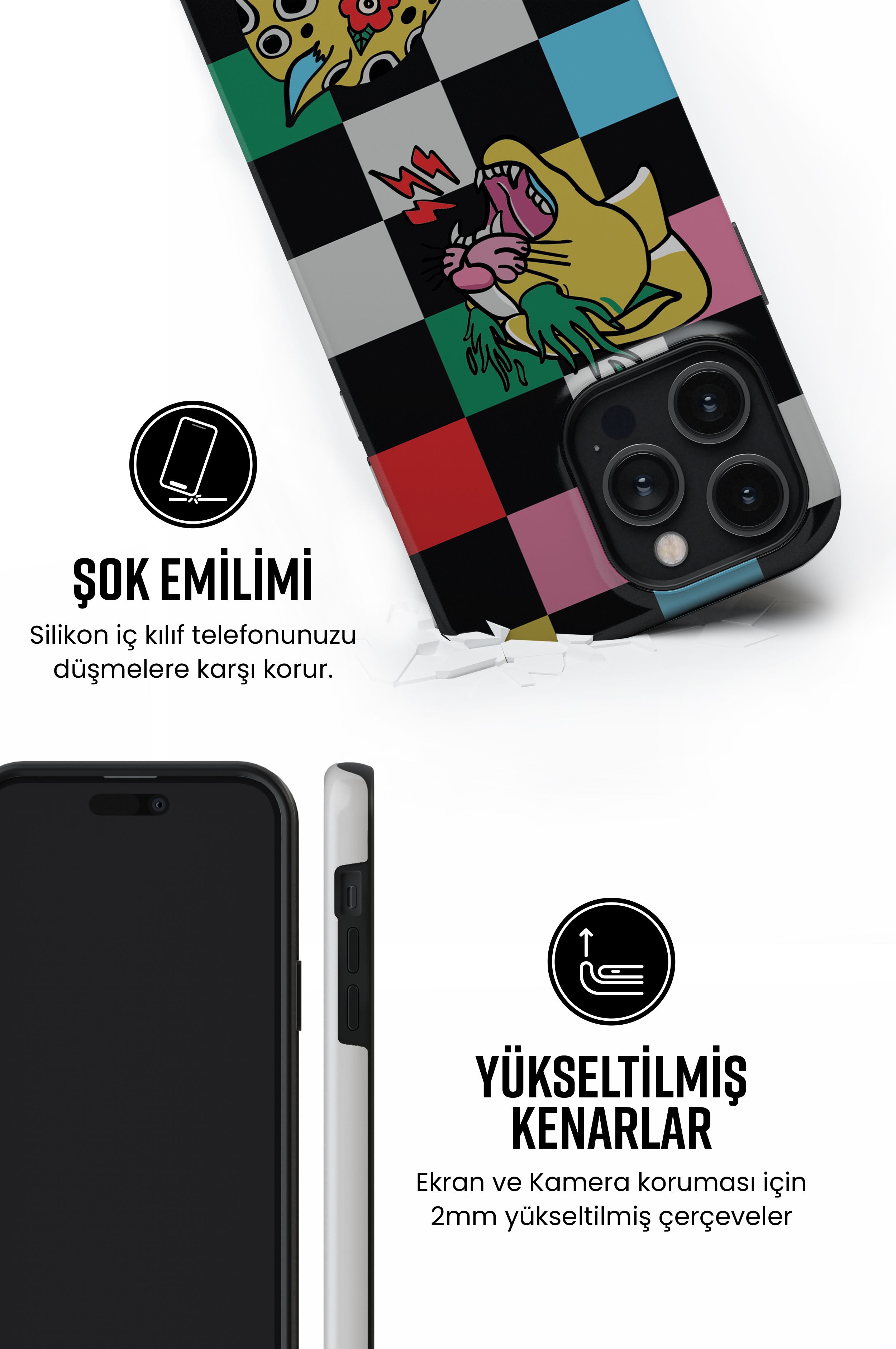 Tigos Tres iPhone Telefon Kılıfı