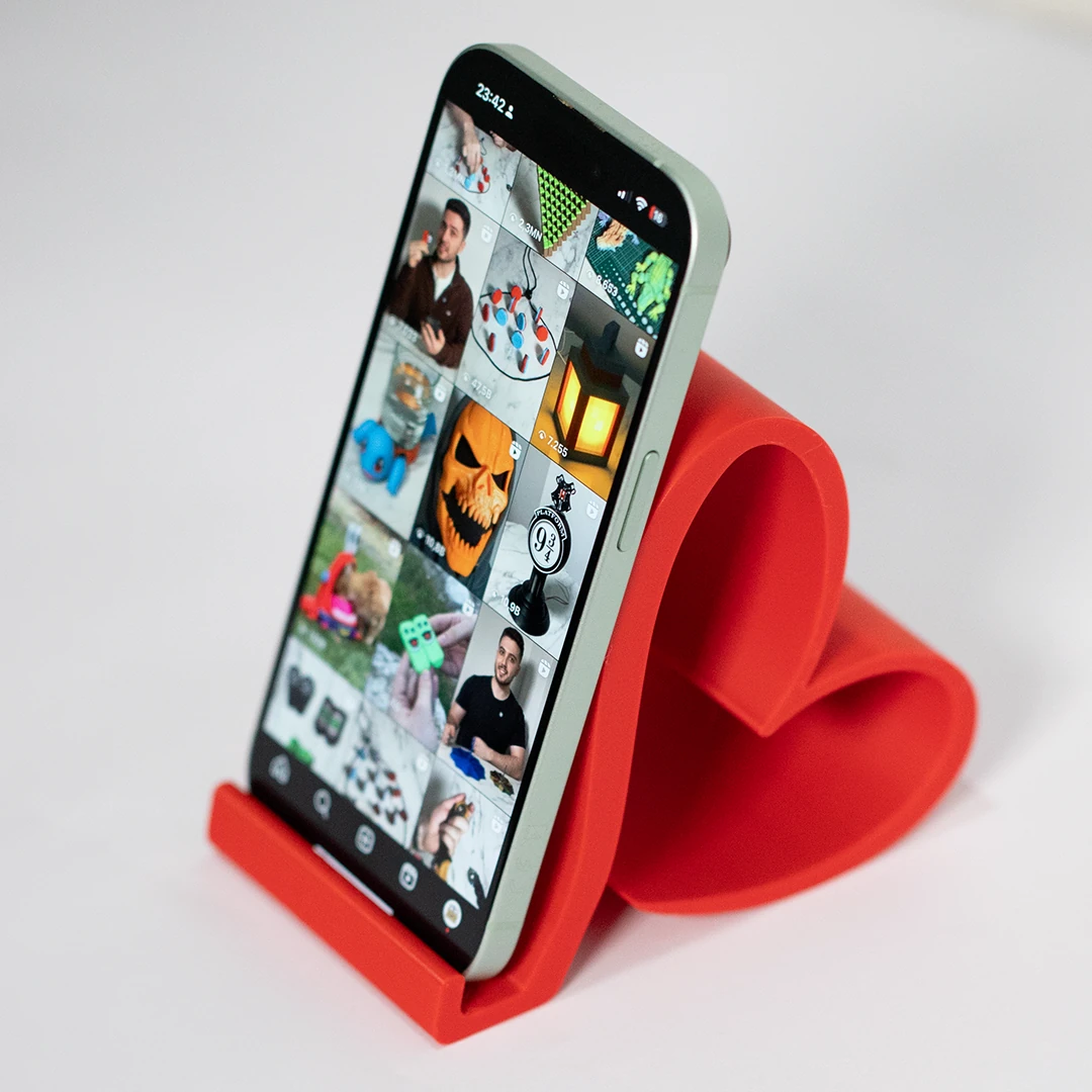 Kalp Telefon Standı