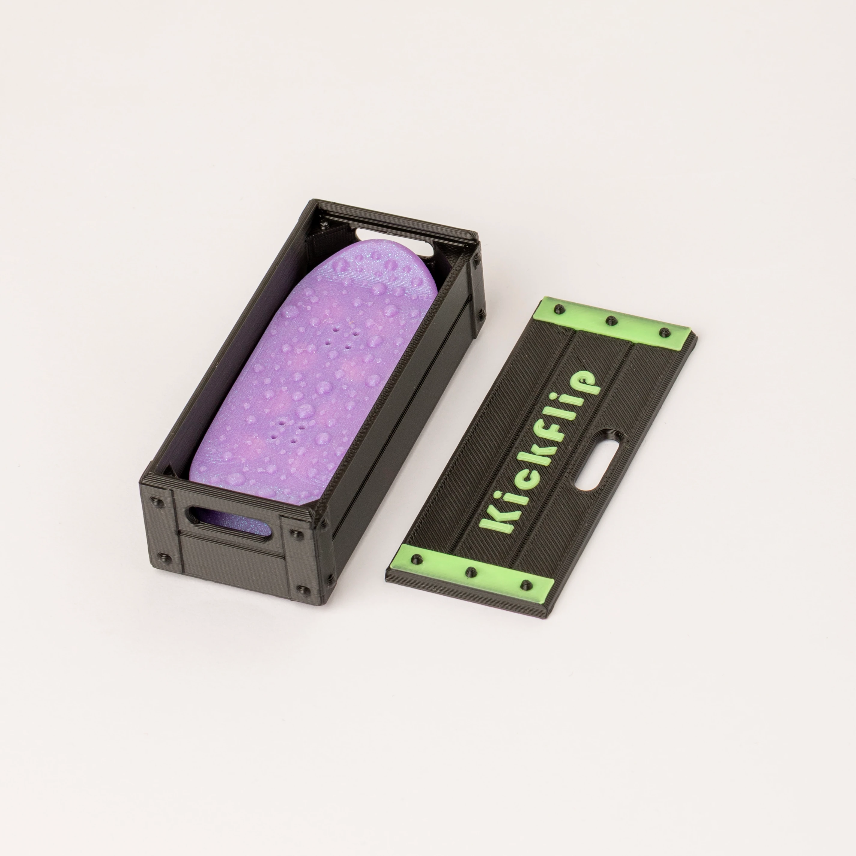 Mıknatıslı Kaykay Flipper – Shiny Purple Edition (Kutulu)