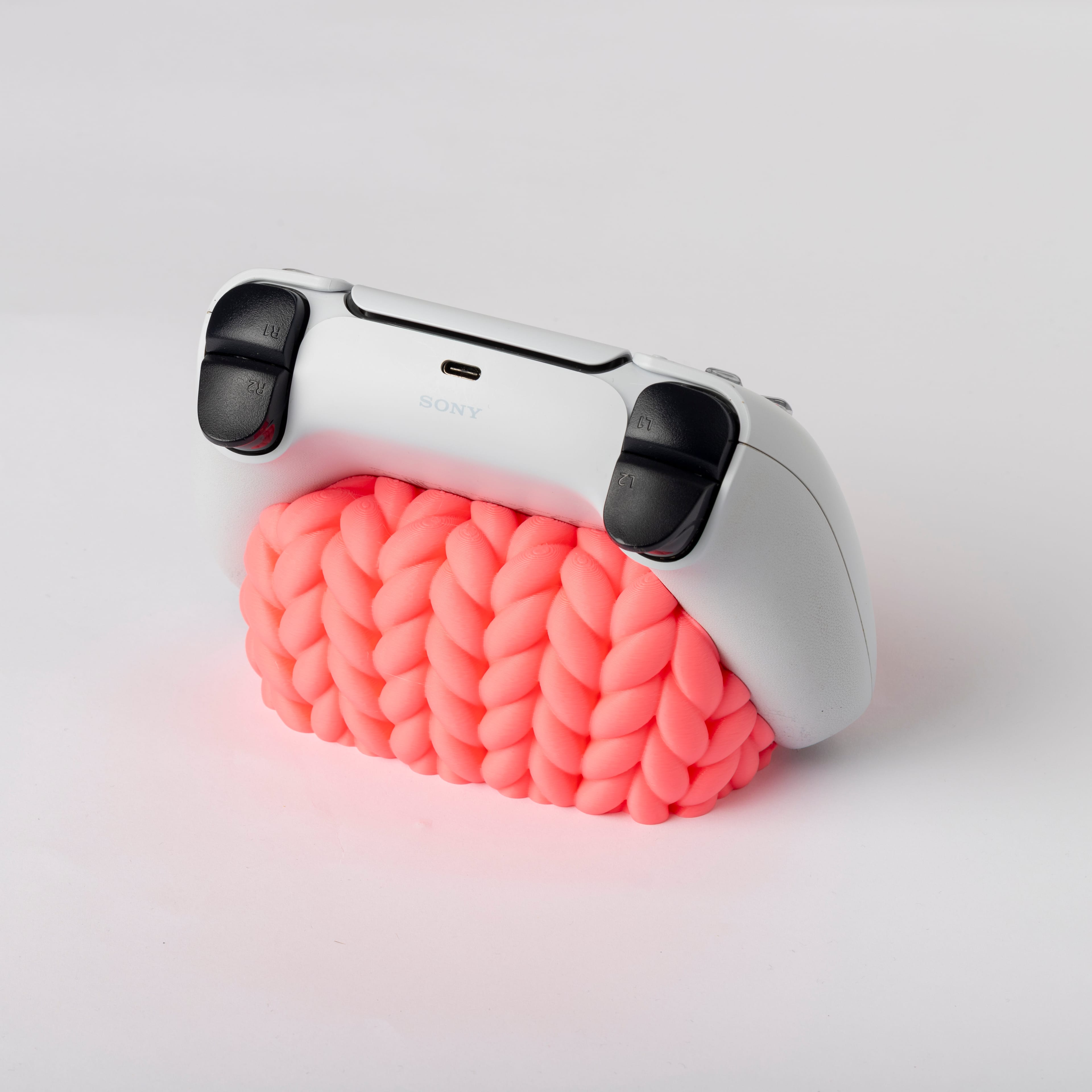 Pembe Örgülü Gamepad (PS5) Standı