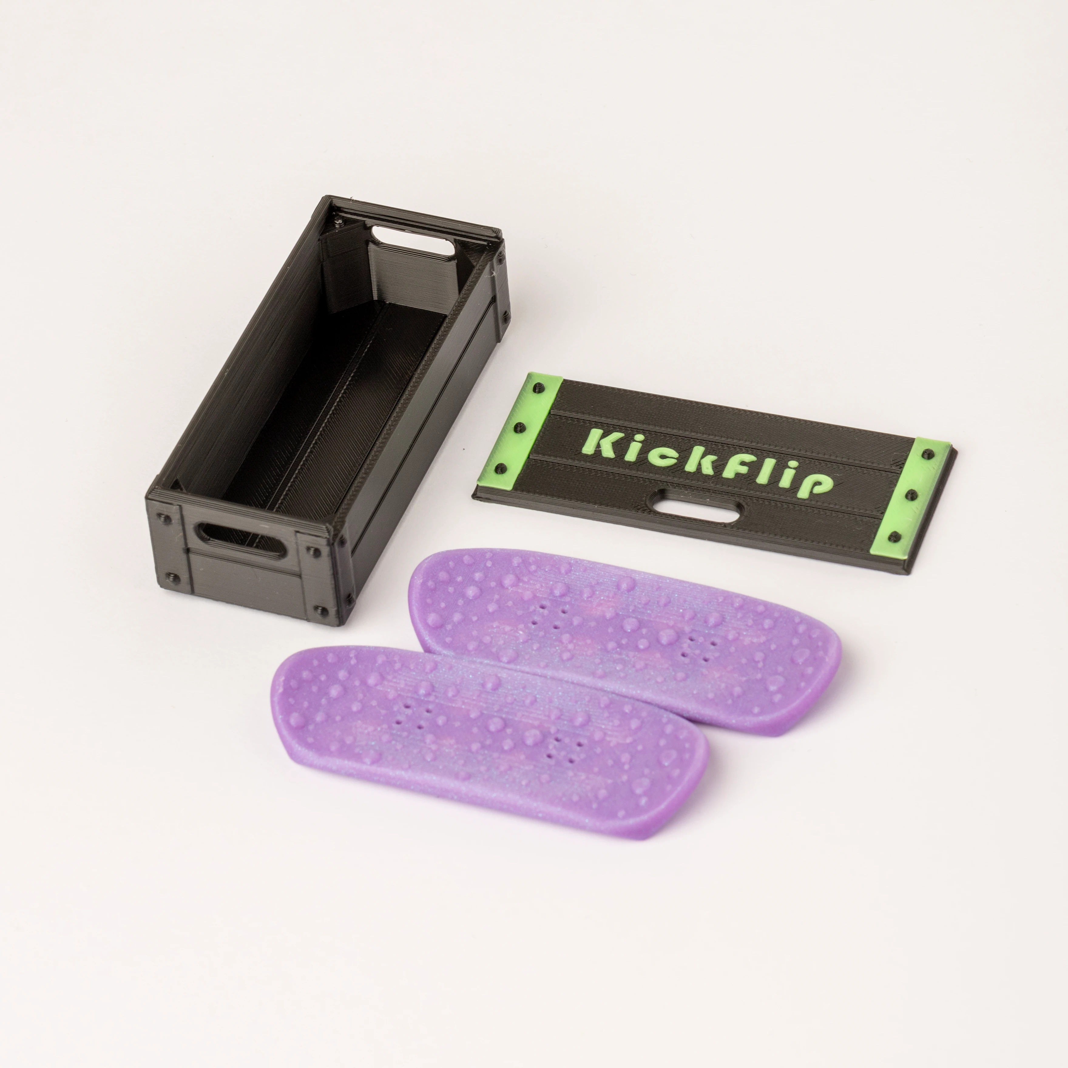 Mıknatıslı Kaykay Flipper – Shiny Purple Edition (Kutulu)