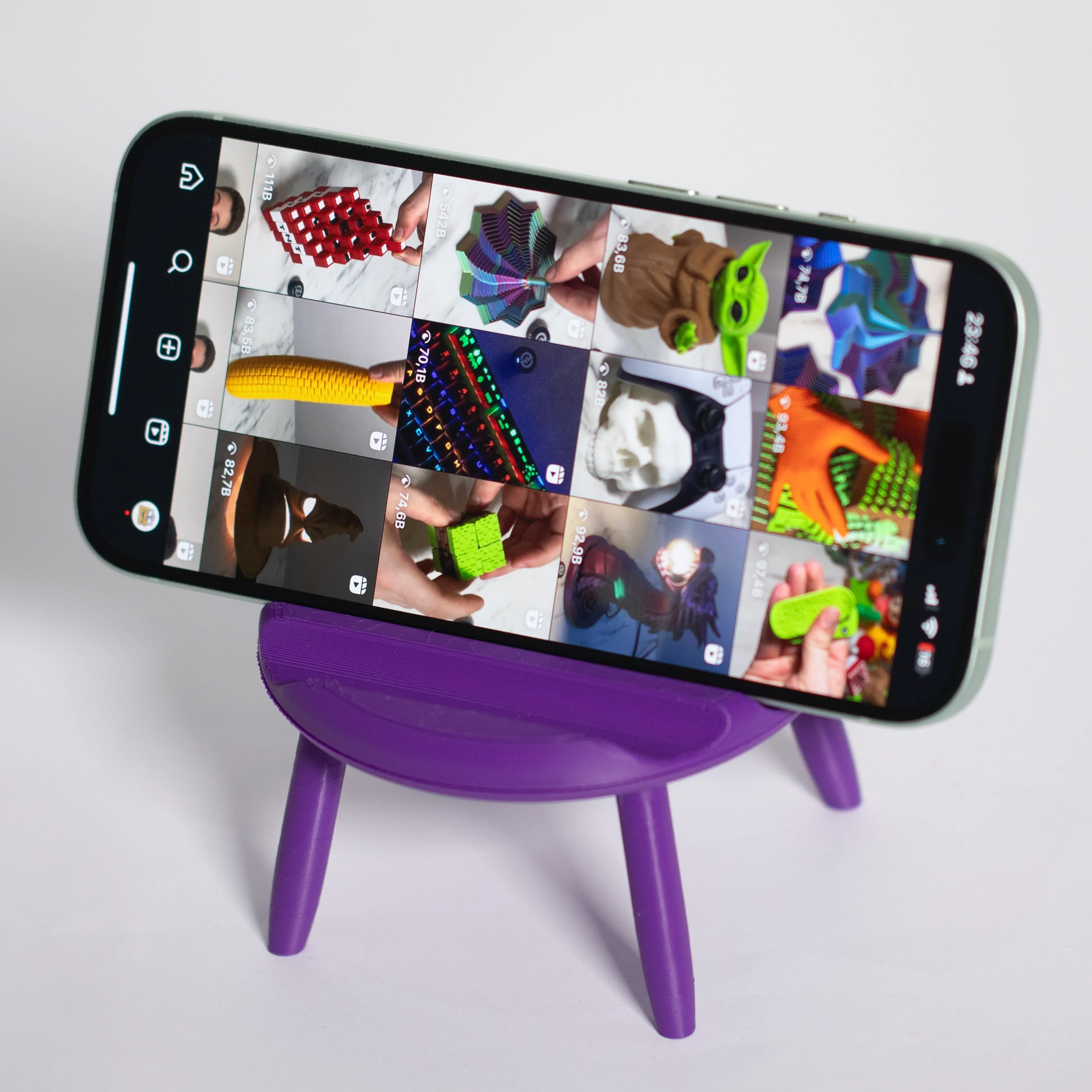 Sandalye Telefon Standı