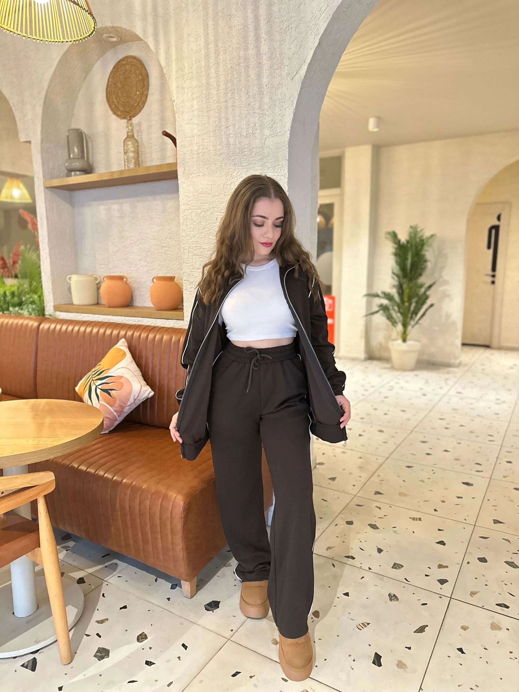 OYS Uzun Şeritli Takım - Kahverengi