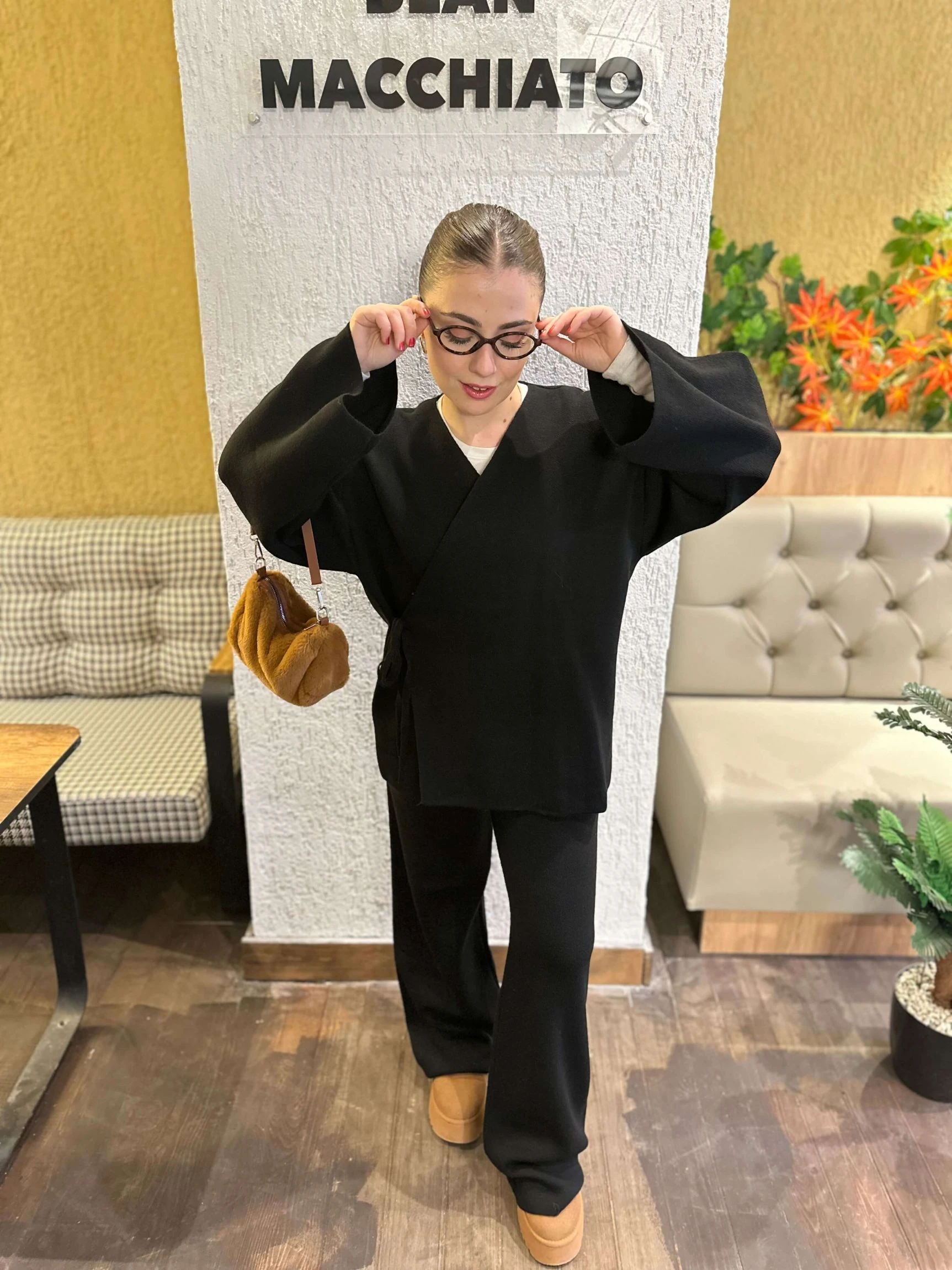 Triko İkili Takım - Siyah