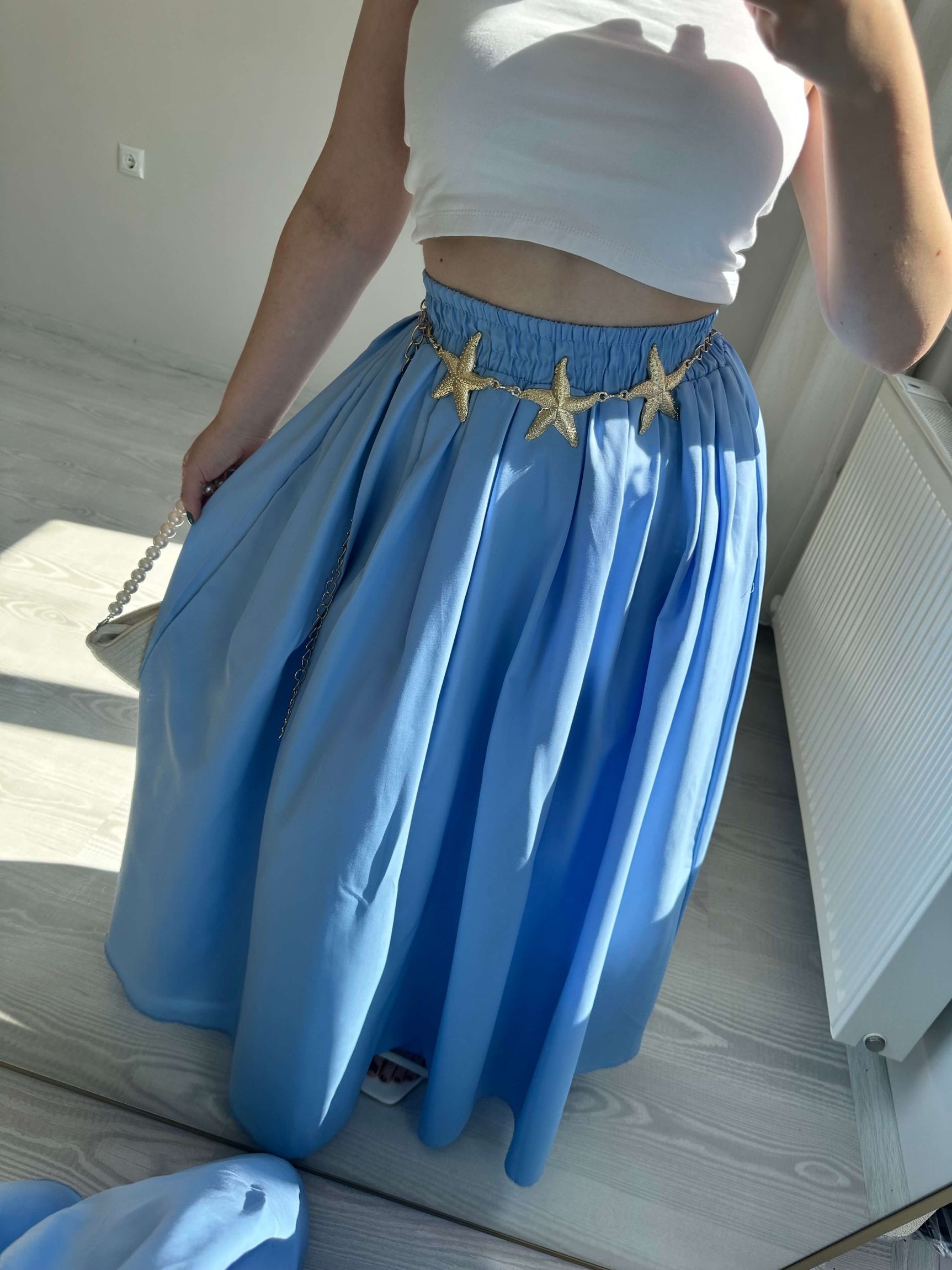 Poplin Kumaş Kabarık Etek
