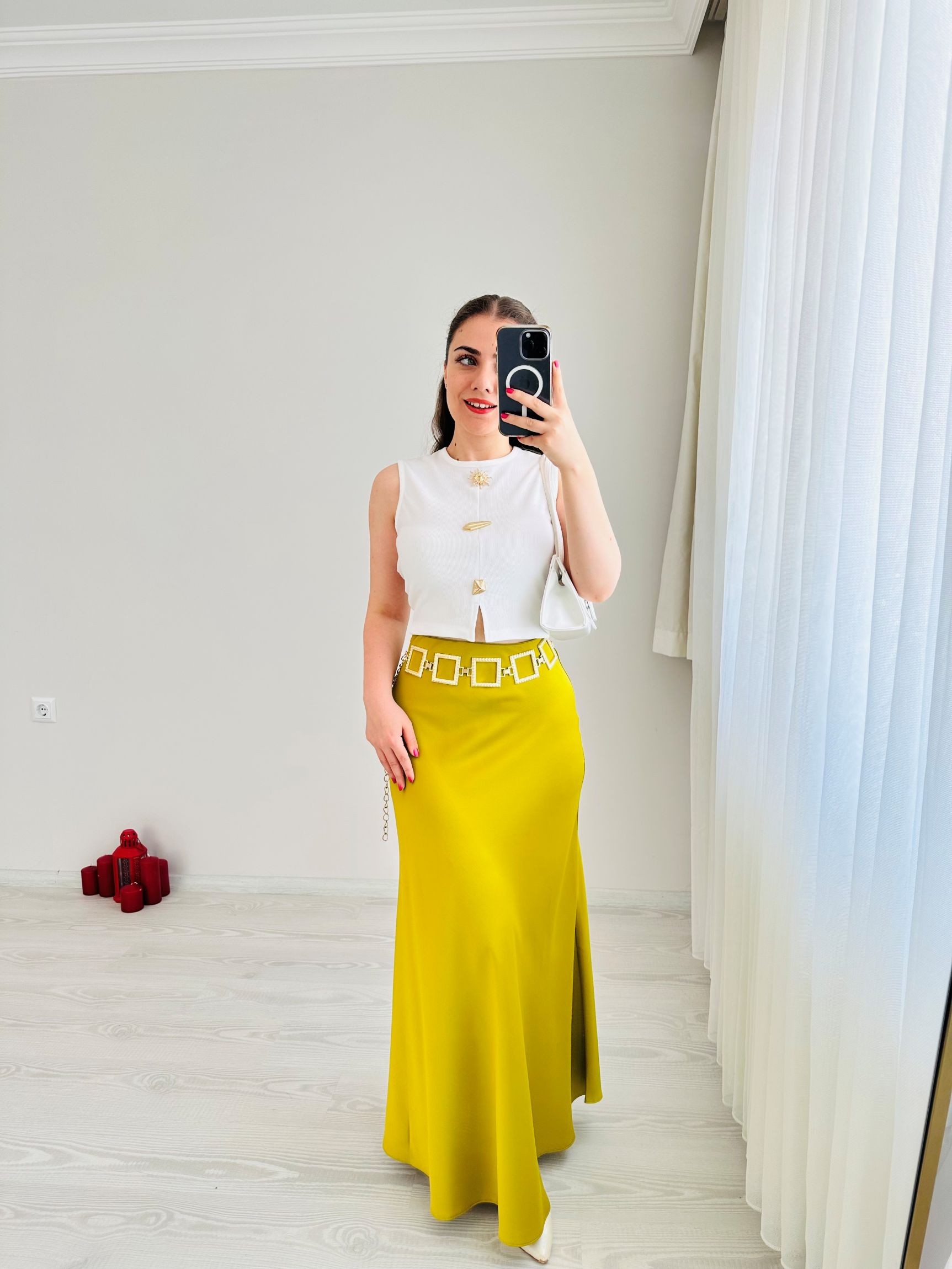 Premium Kalite Saten Etek