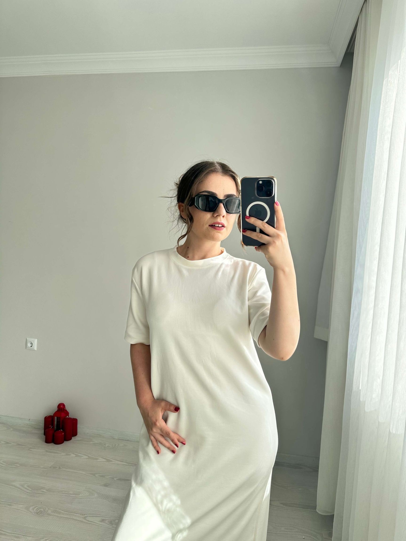 Soft Modal Kumaş Likralı Elbise