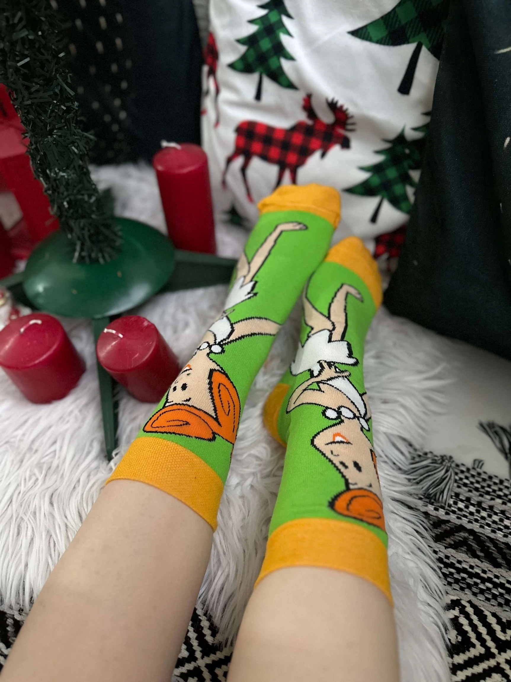 Yeşil Vilma Çakmaktaş Çorabı