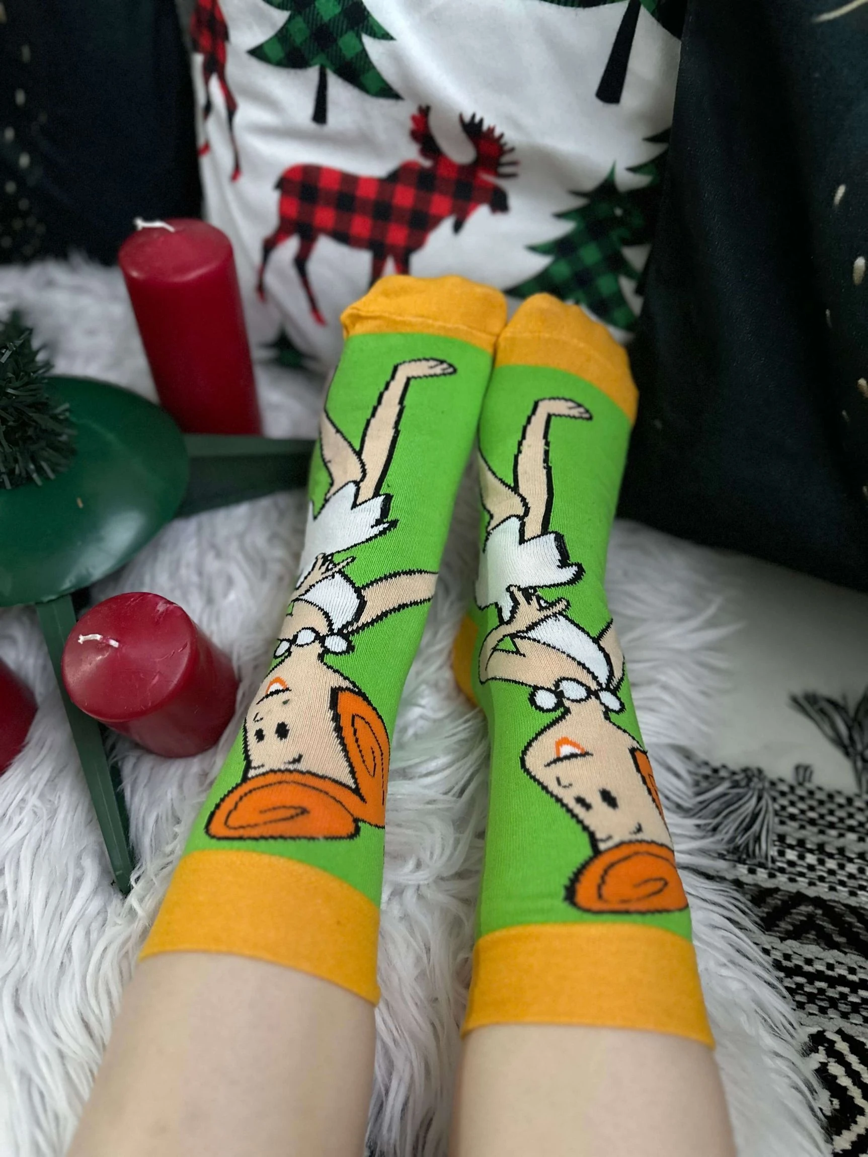 Yeşil Vilma Çakmaktaş Çorabı