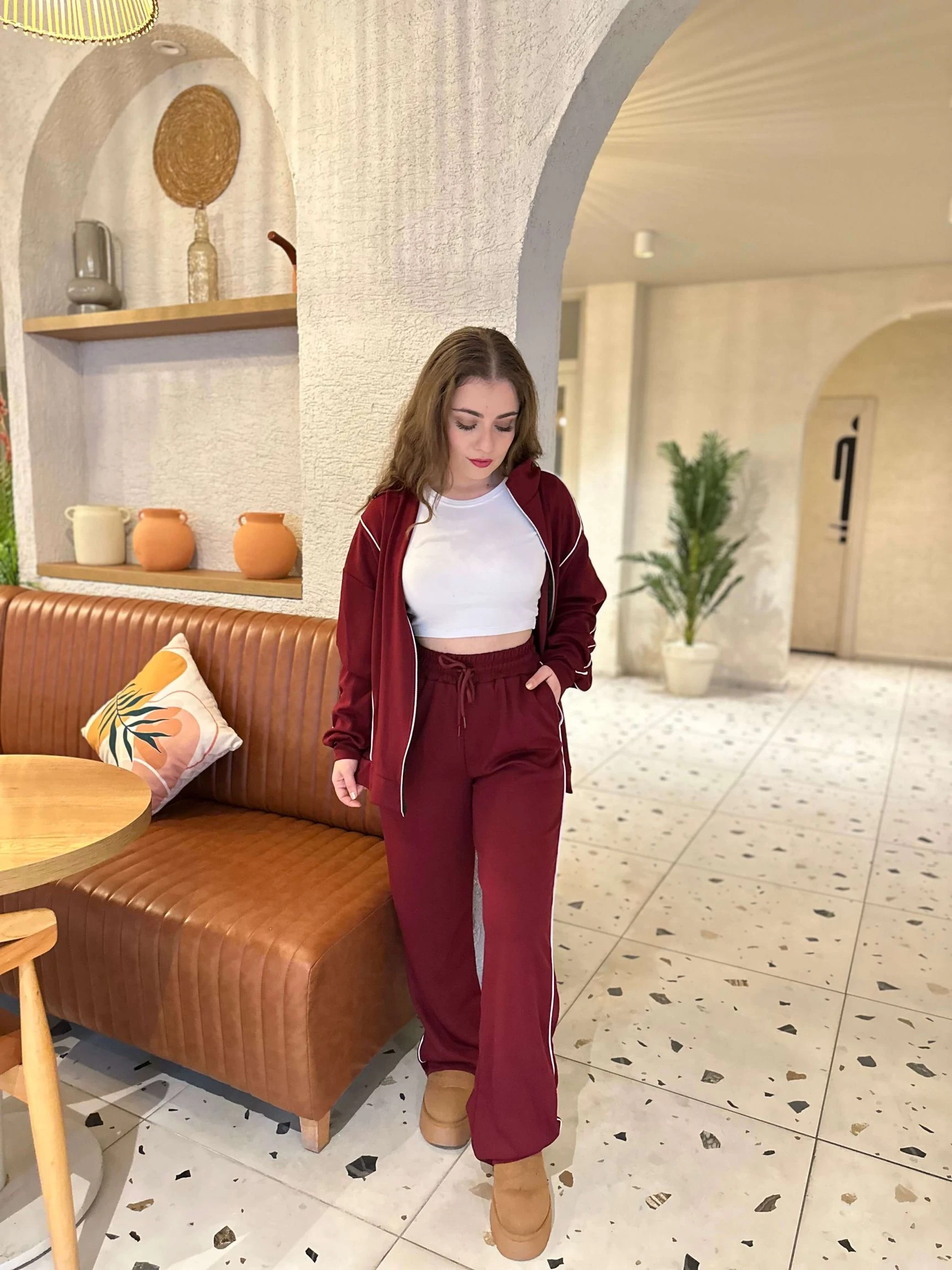 OYS Uzun Şeritli Takım - Bordo