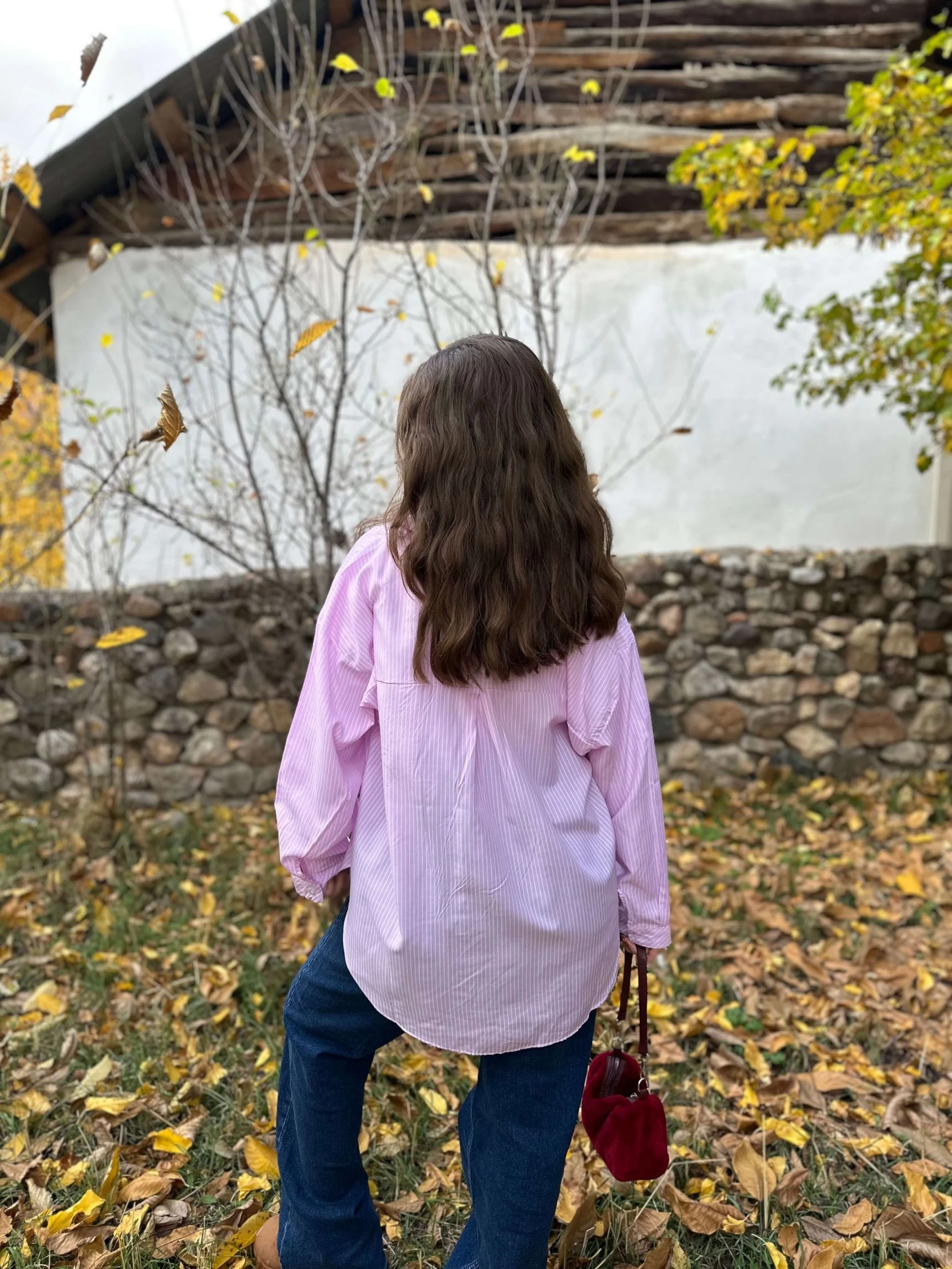 Çizgili Poplin Kumaş Gömlek