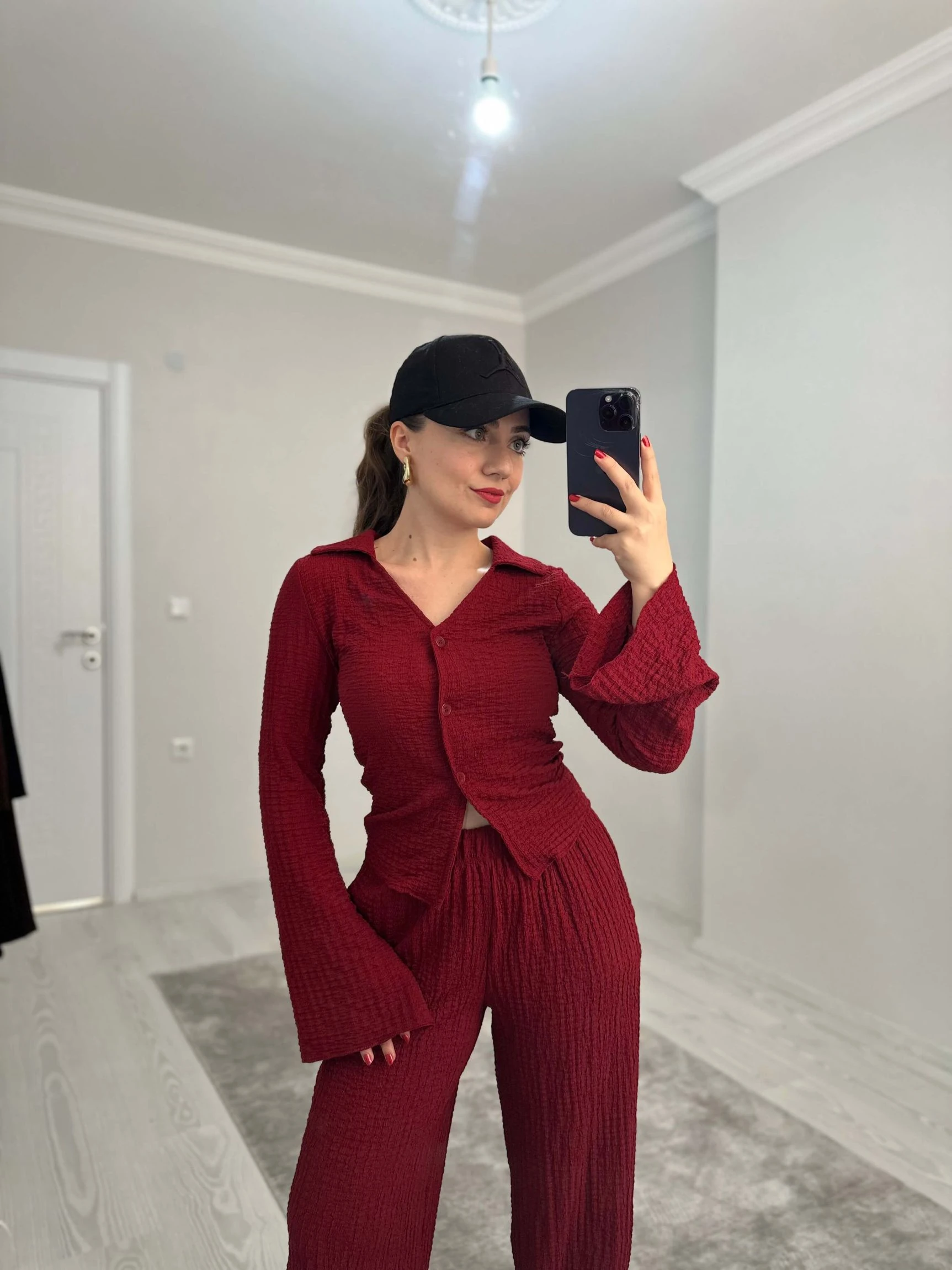 Bubble Kumaş İkili Takım