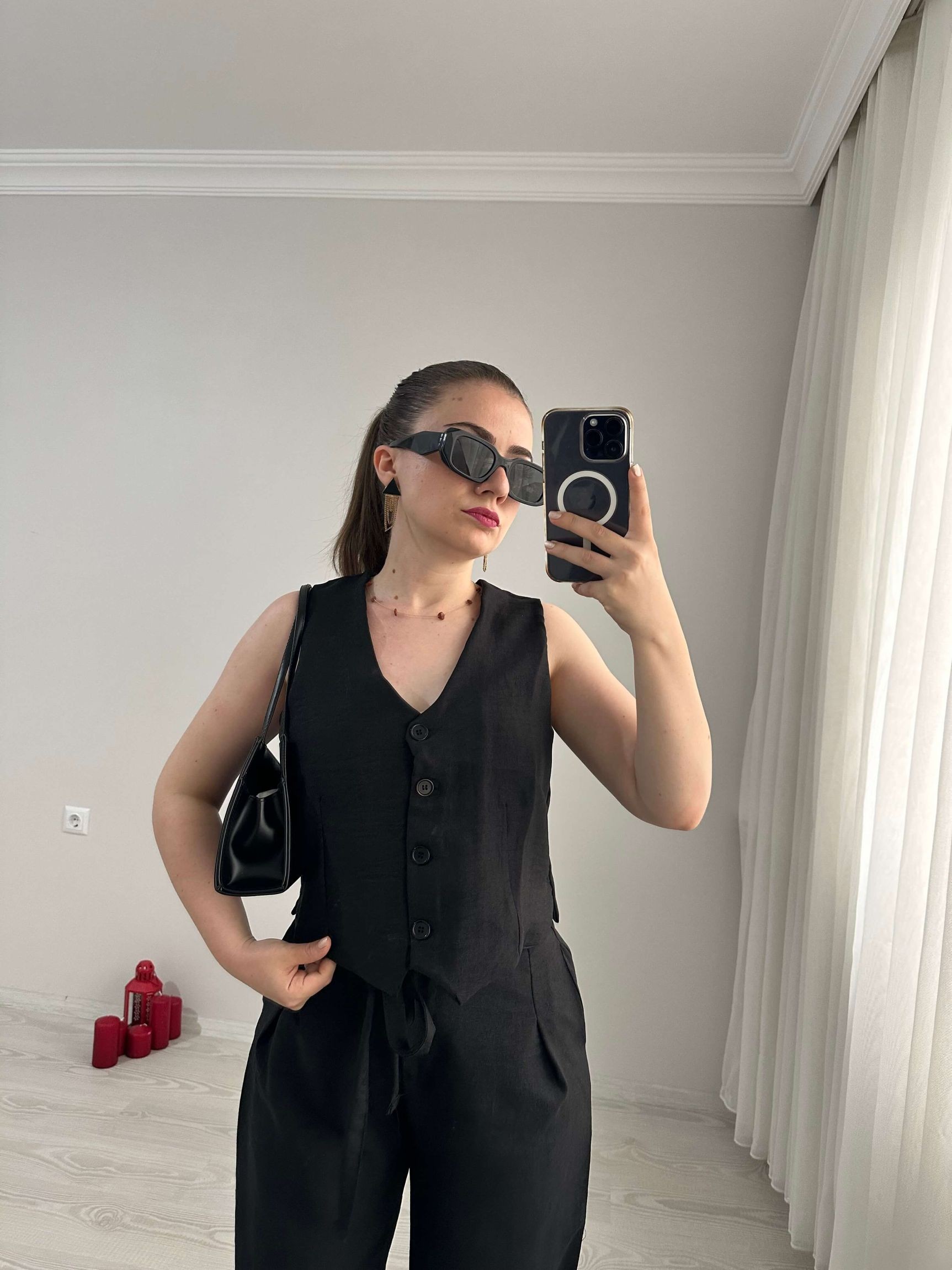 Sofia Keten Kumaş Takım