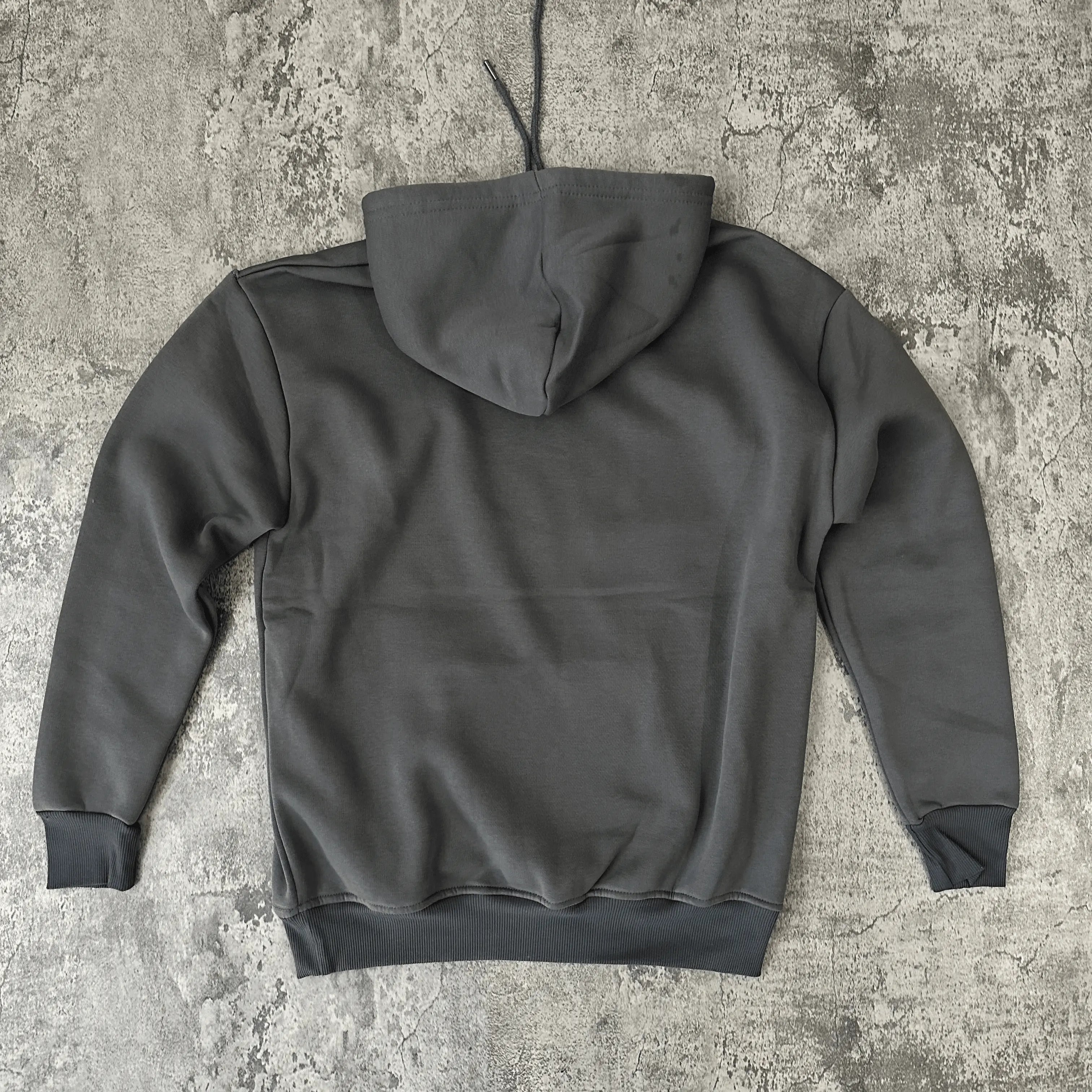 Gri Kapüşonlu Oversize Sweatshirt