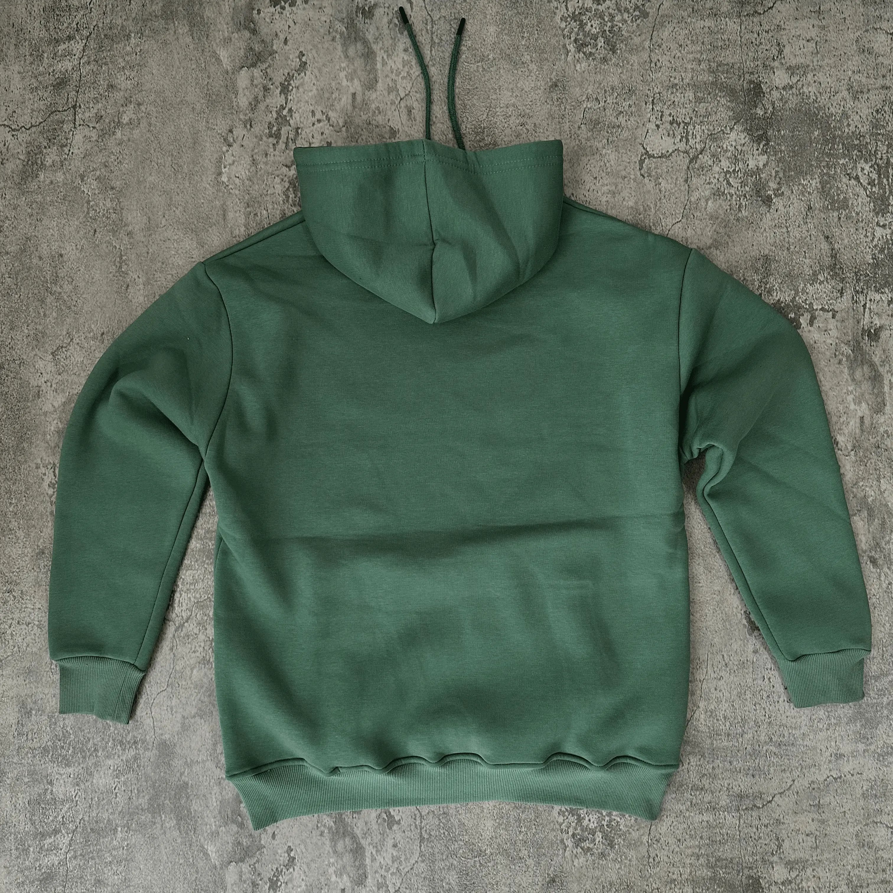 Yeşil Kapüşonlu Oversize Sweatshirt