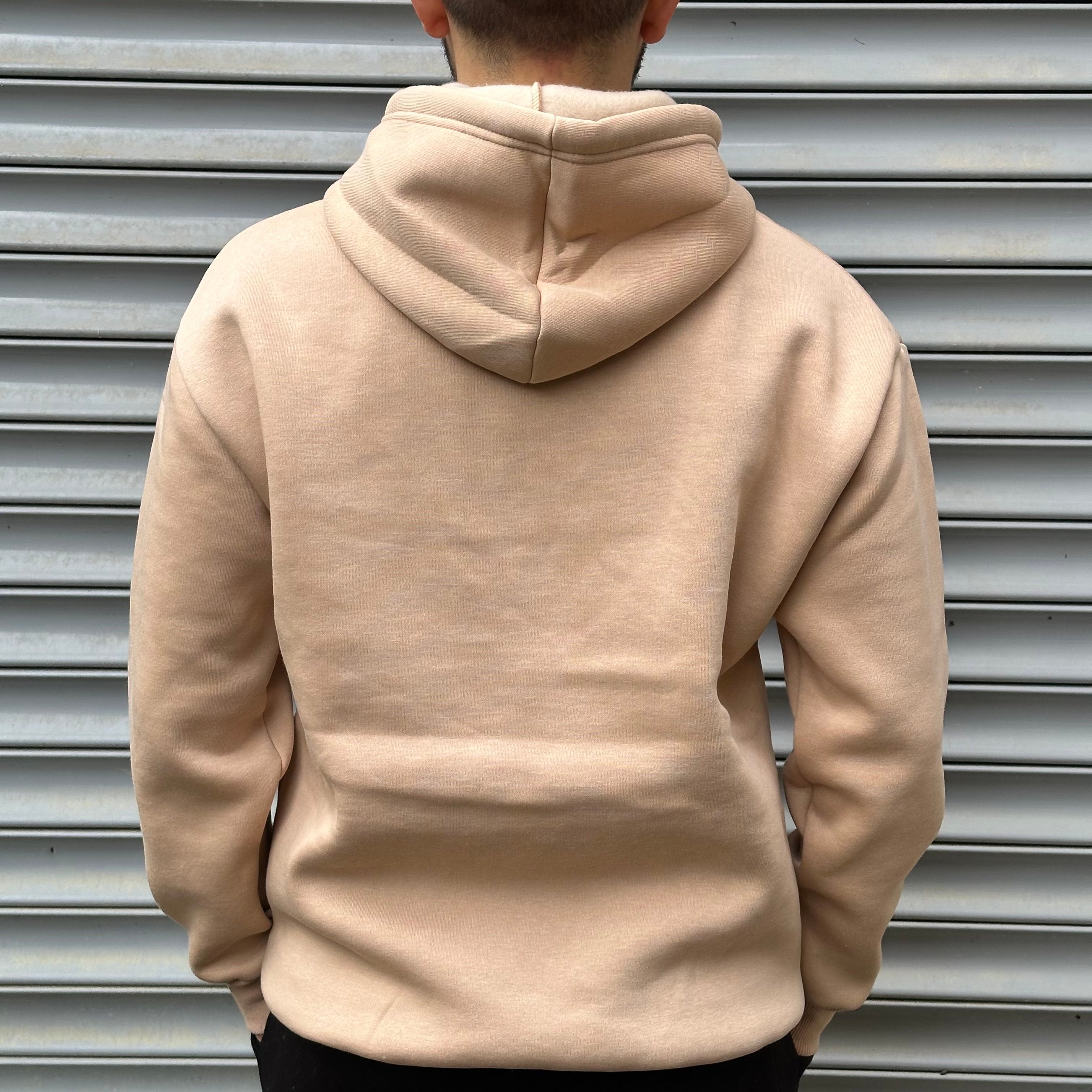 Kehribar Kapüşonlu Oversize Sweatshirt