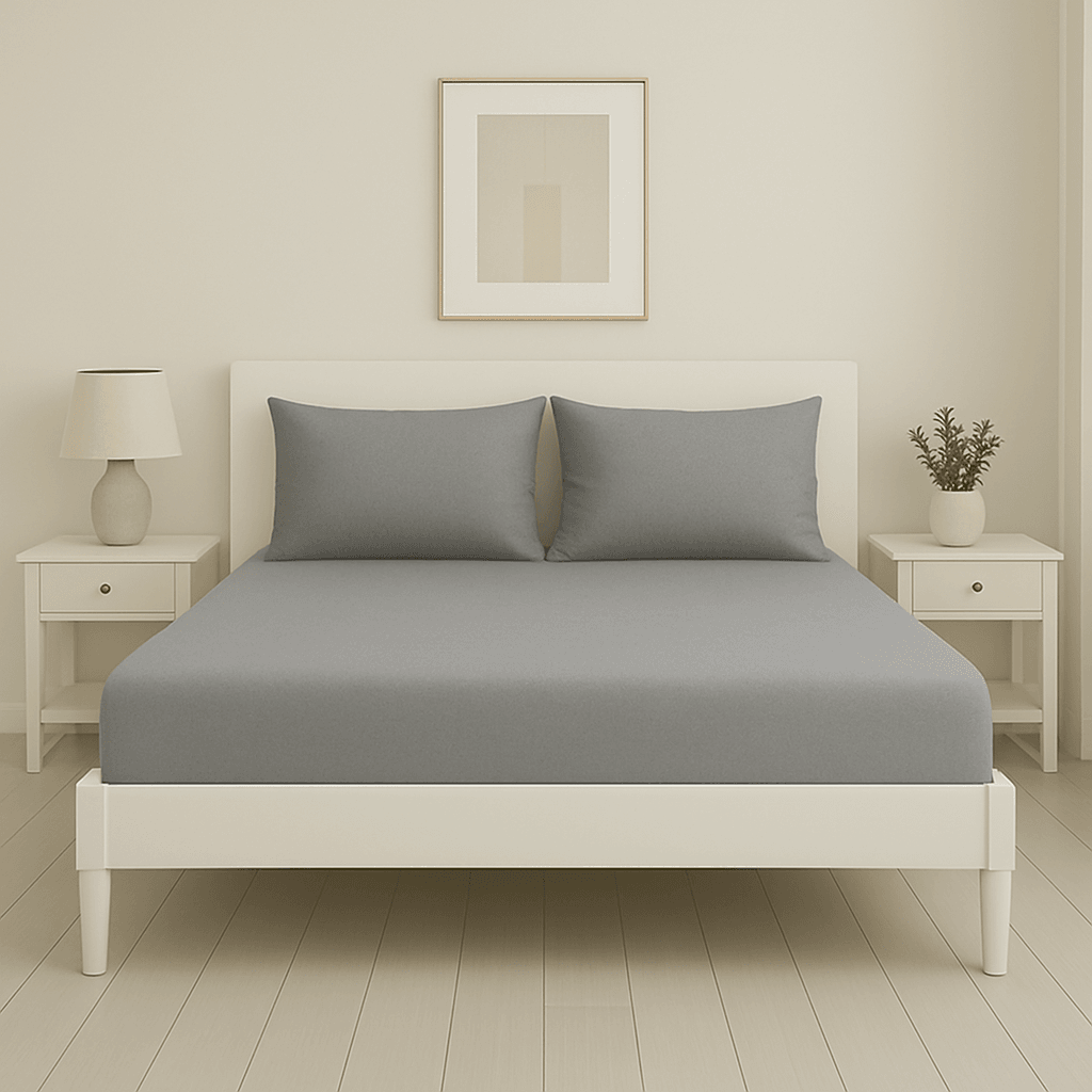 120x200 Tek Kişilik Lastikli Çarşaf Takımı - Antrasit