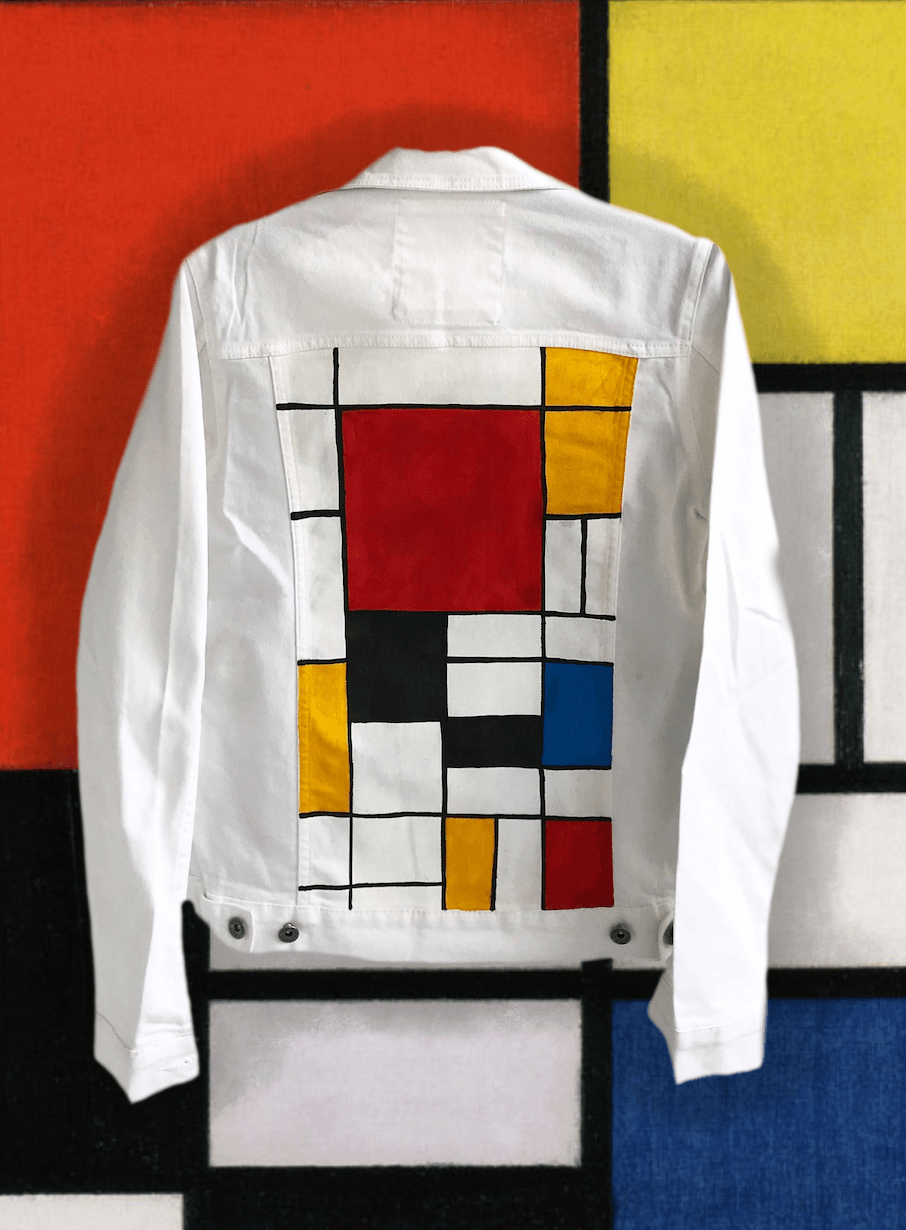 Piet Mondrian Art Kot Ceket