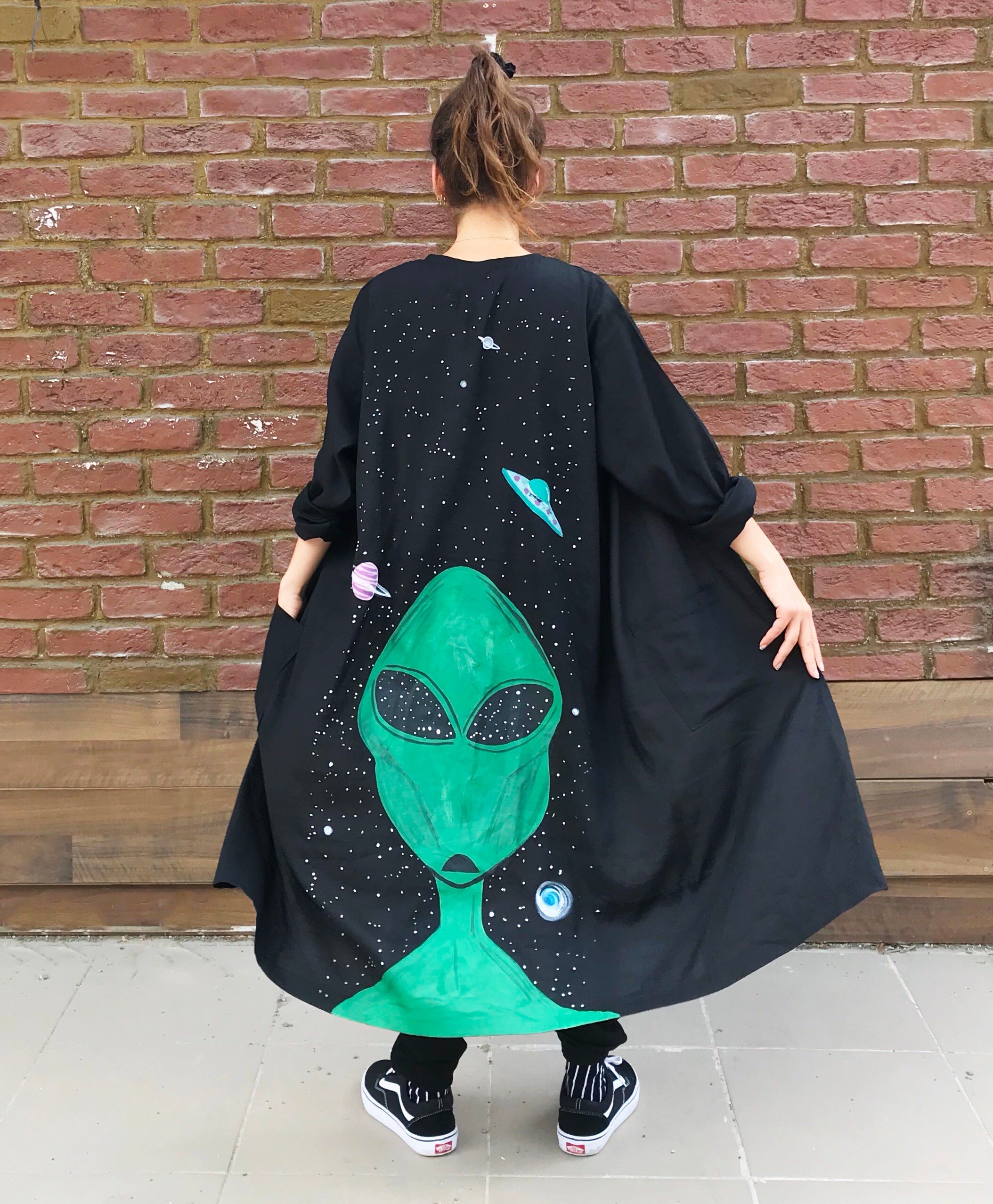 Alien Uzaylı Pardesü Kimono