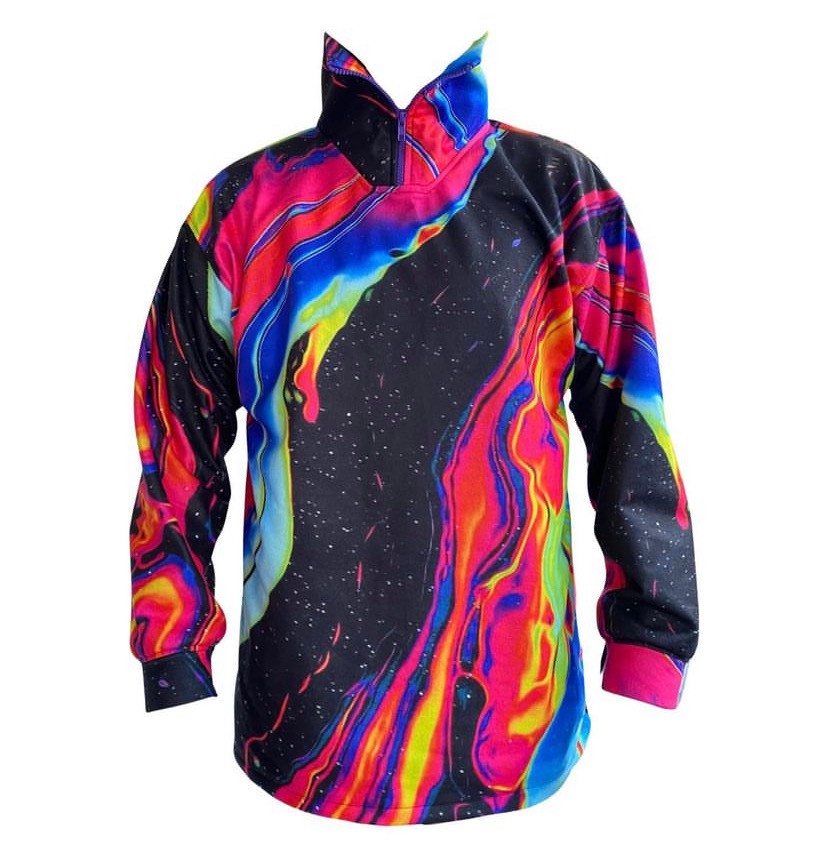 Acid Neon Renkli Polar Sweatshirt 
