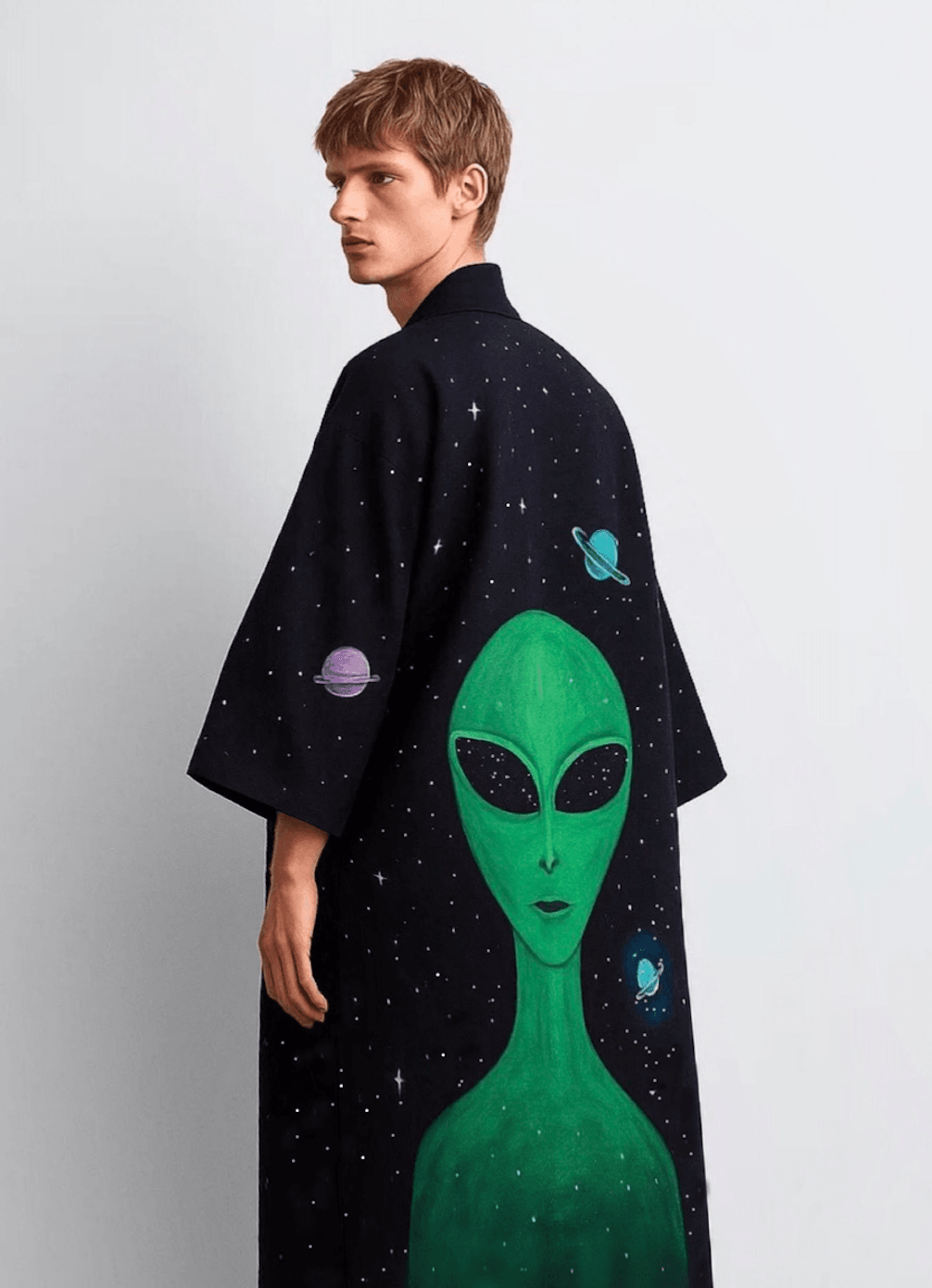 Alien Uzaylı Pardesü Kimono - Erkek