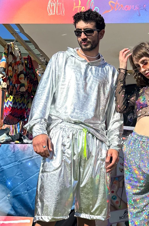 Gümüş Reflektör Sweatshirt - Erkek